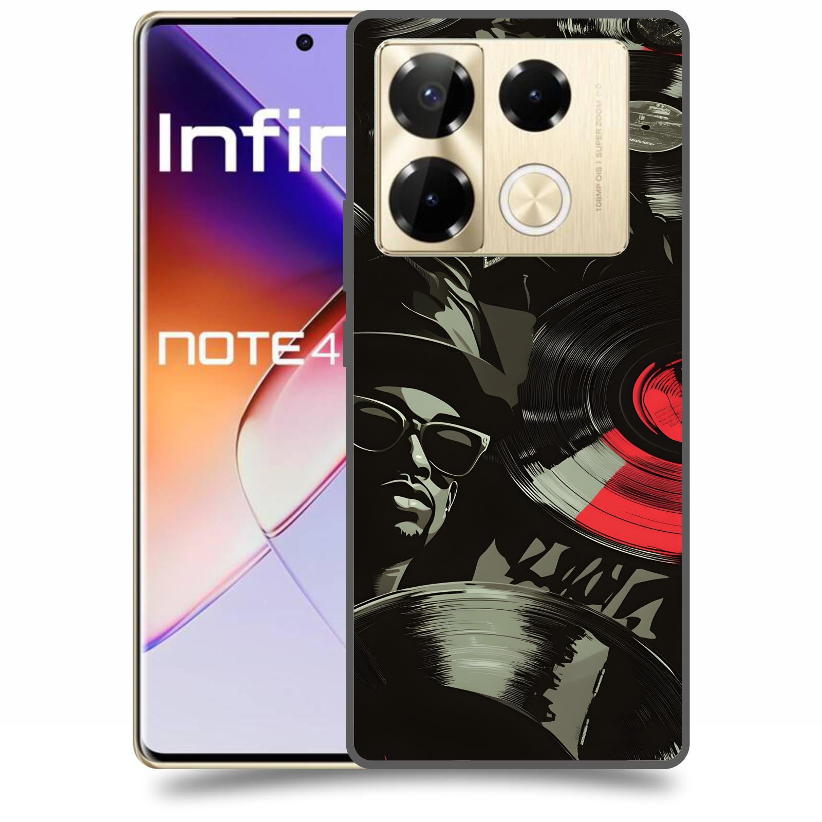 ACOVER Kryt na mobil Infinix Note 40 PRO - Vinyl record 2