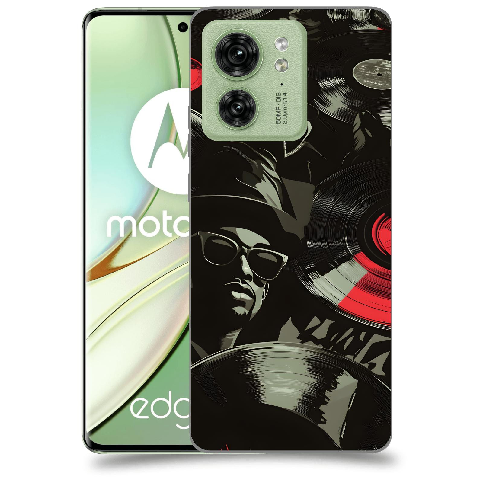 ACOVER Kryt na mobil Motorola EDGE 40 5G - Vinyl record 2