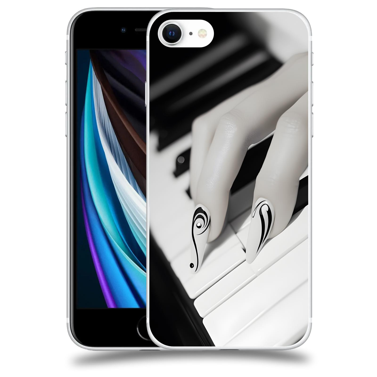 ACOVER Kryt na mobil Apple iPhone SE 2020 - Piano