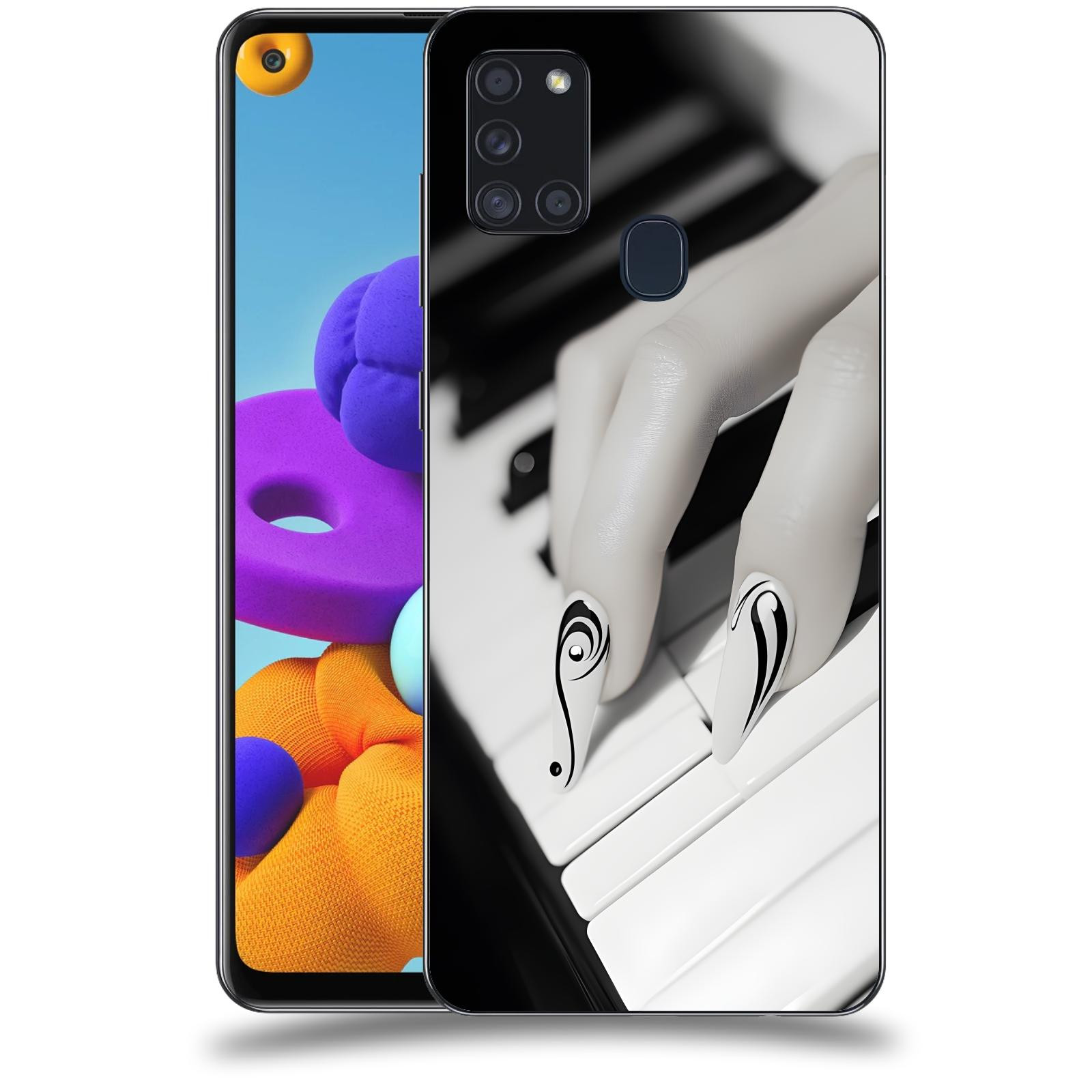 ACOVER Kryt na mobil Samsung Galaxy A21s - Piano