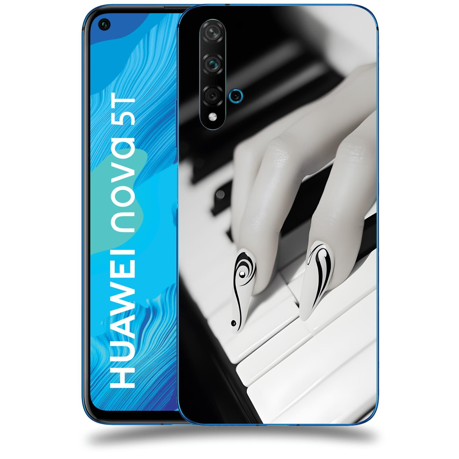 ACOVER Kryt na mobil Huawei Nova 5T - Piano