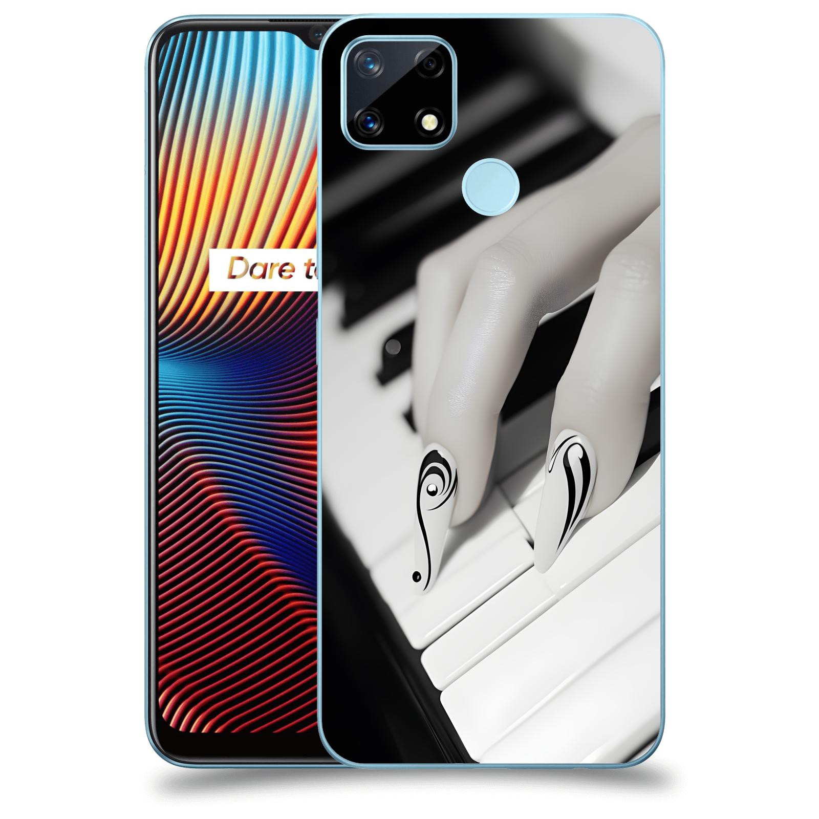 ACOVER Kryt na mobil Realme 7i - Piano