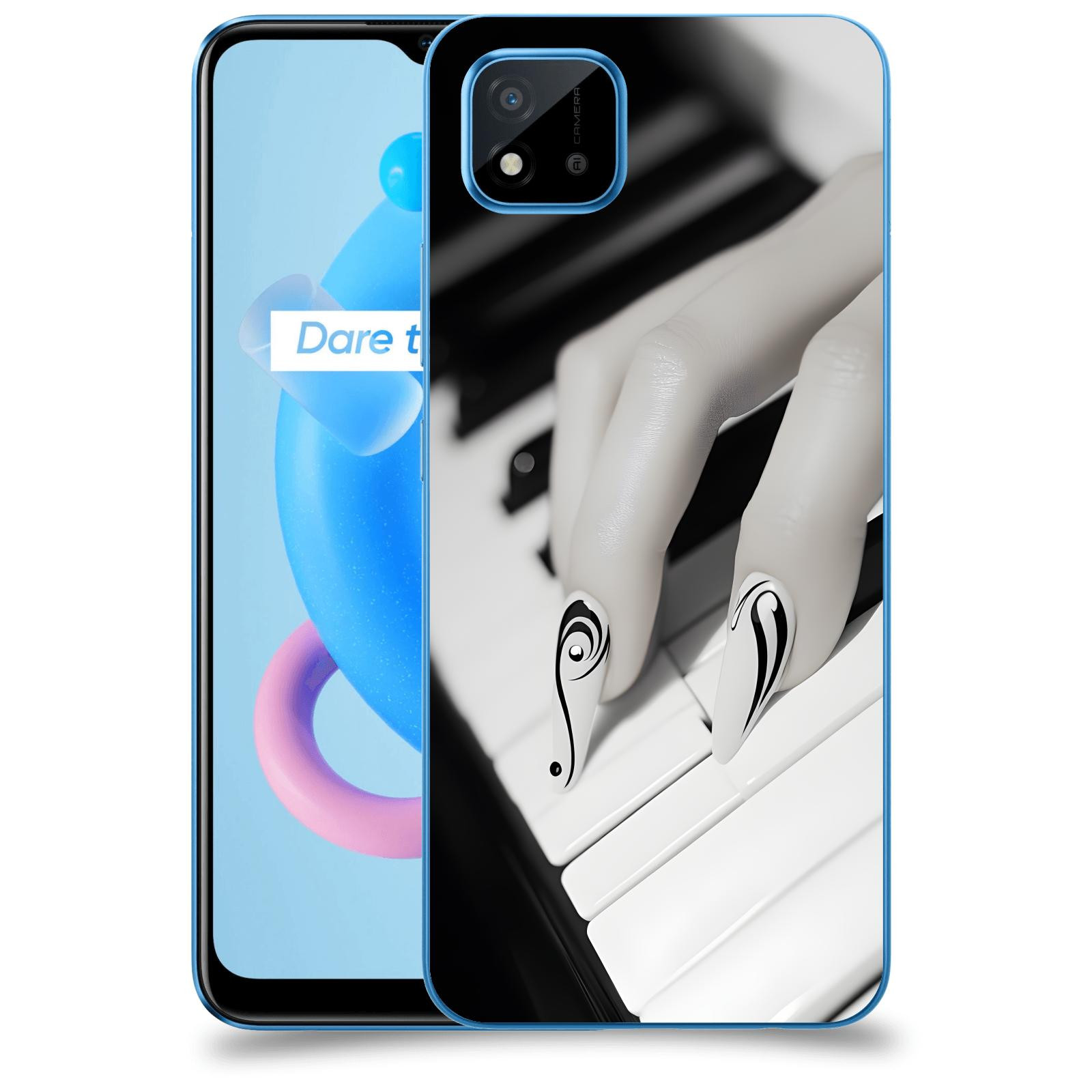 ACOVER Kryt na mobil Realme C11 (2021) - Piano