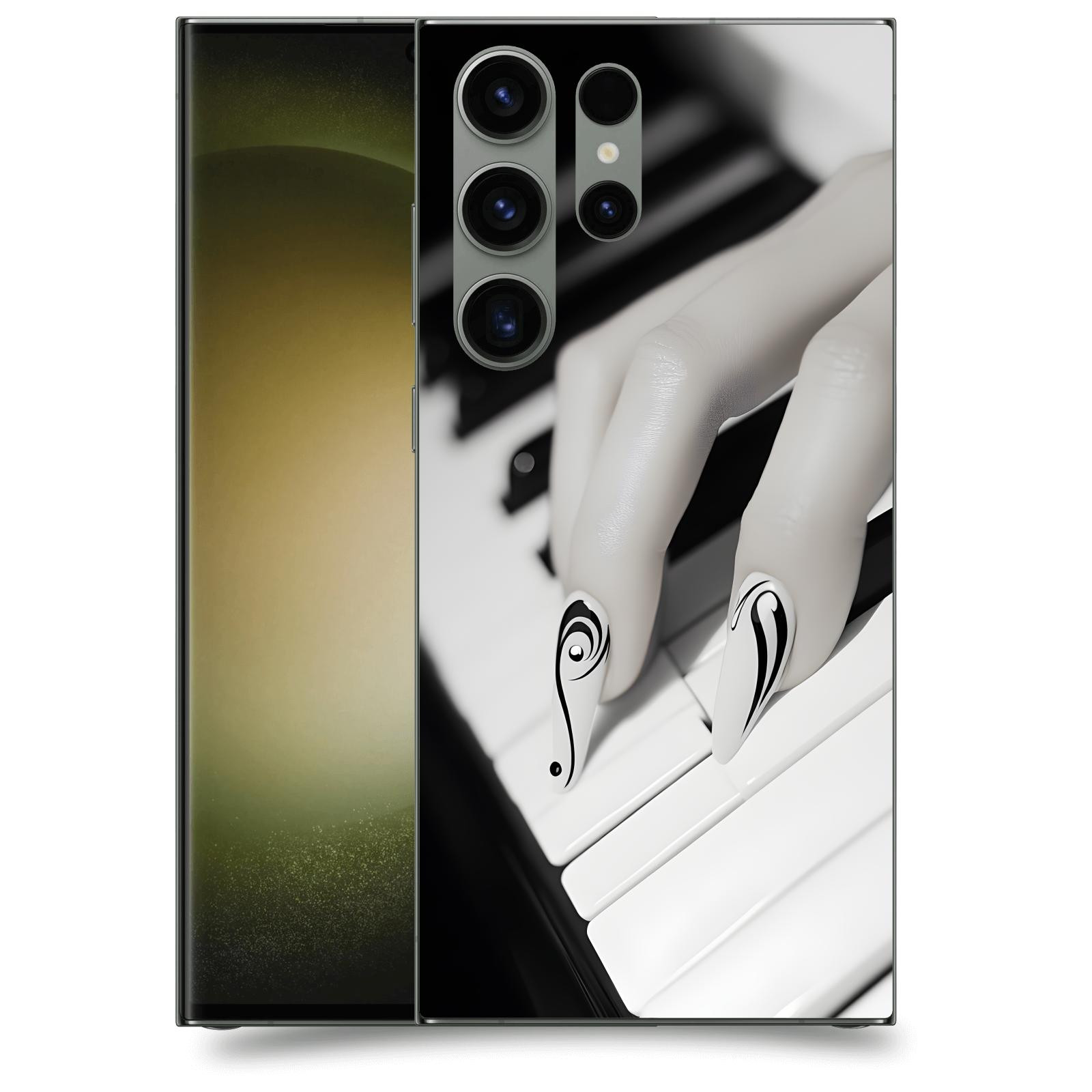 ACOVER Kryt na mobil Samsung Galaxy S23 Ultra 5G - Piano