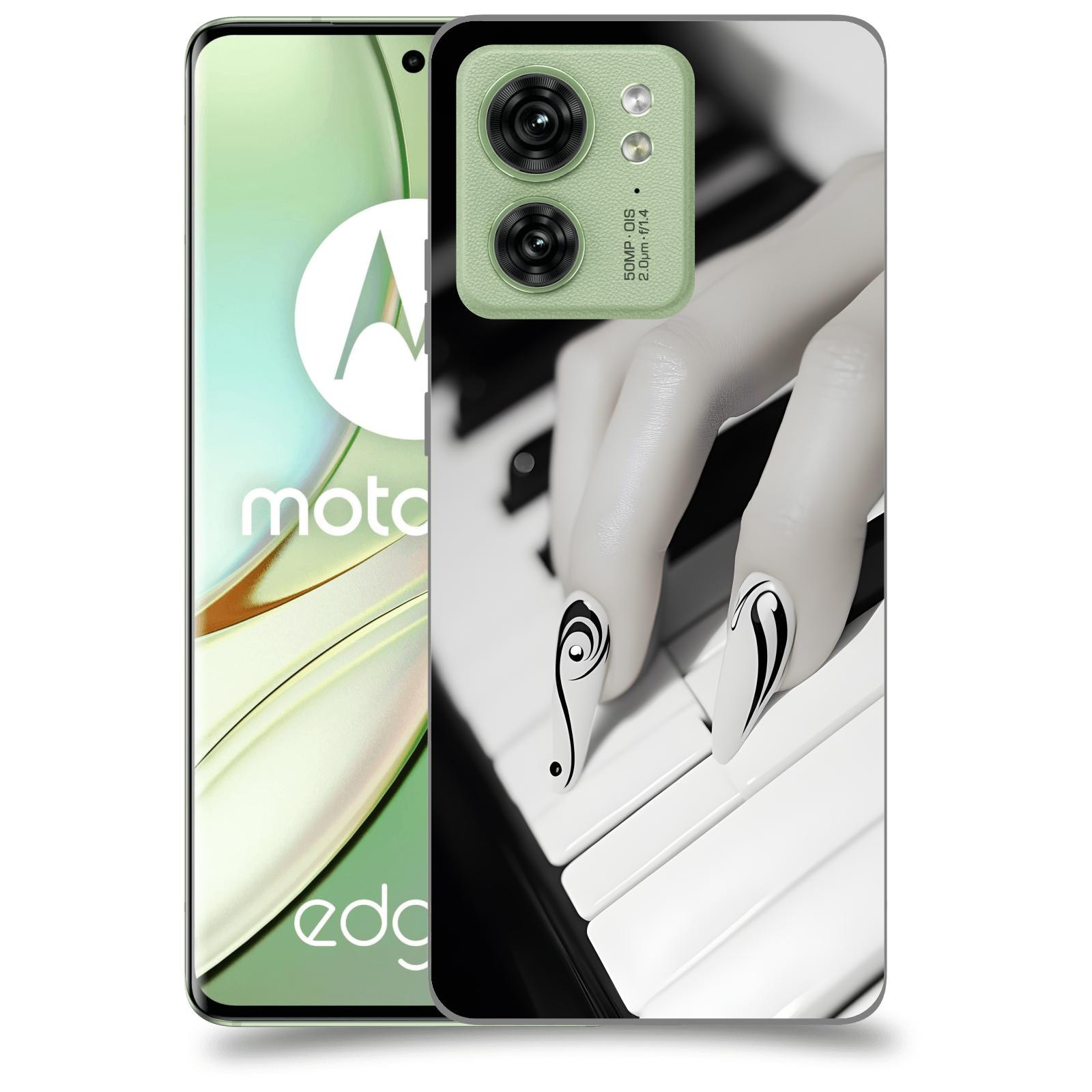 ACOVER Kryt na mobil Motorola EDGE 40 5G - Piano
