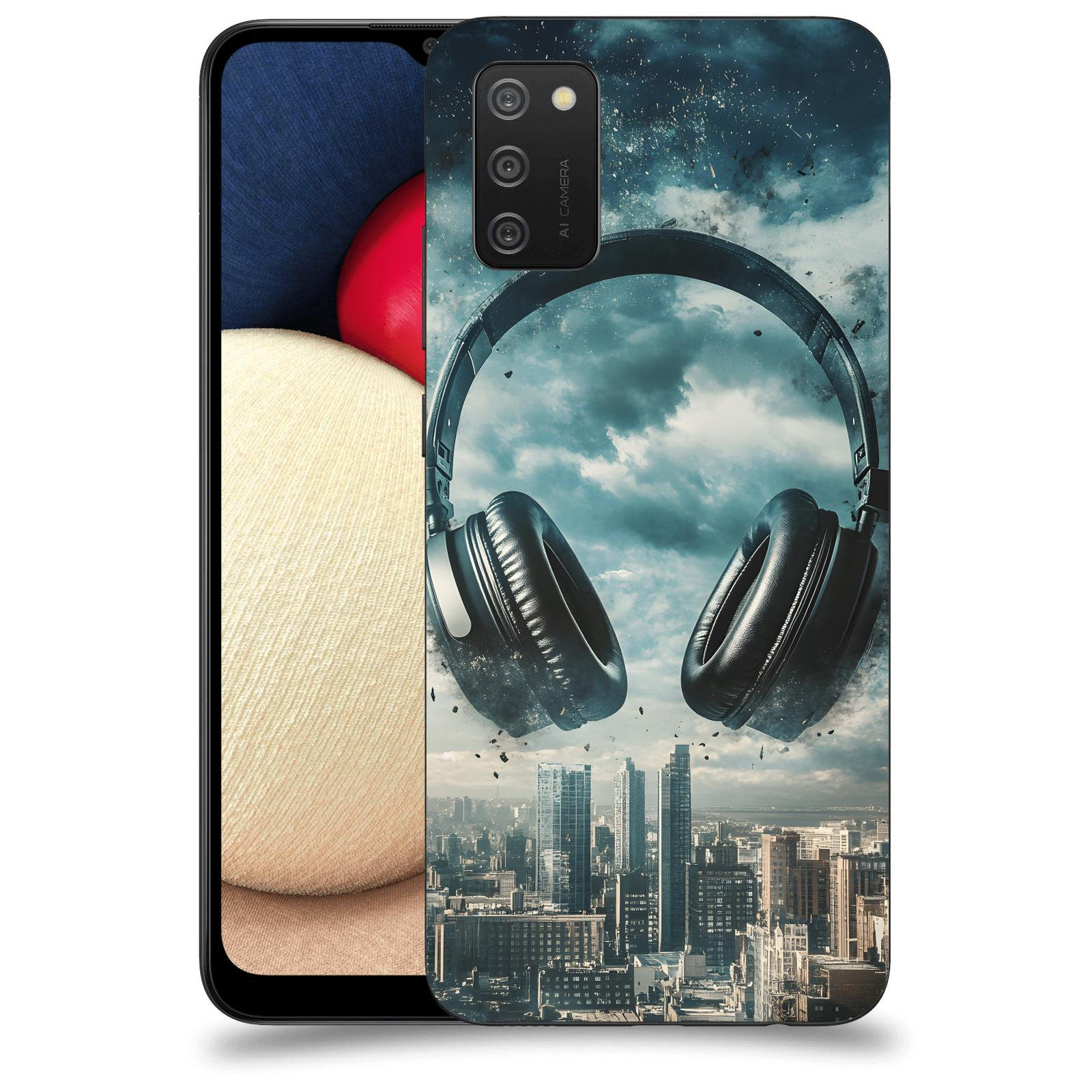 ACOVER Kryt na mobil Samsung Galaxy A02s A025G - Sluchátka