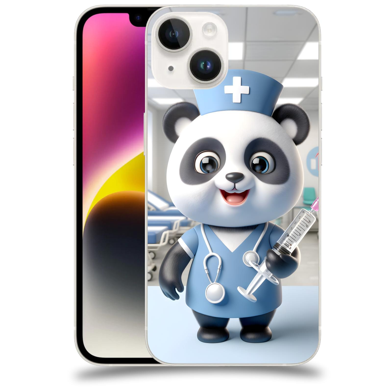 ACOVER Kryt na mobil Apple iPhone 14 - Panda doktor 2