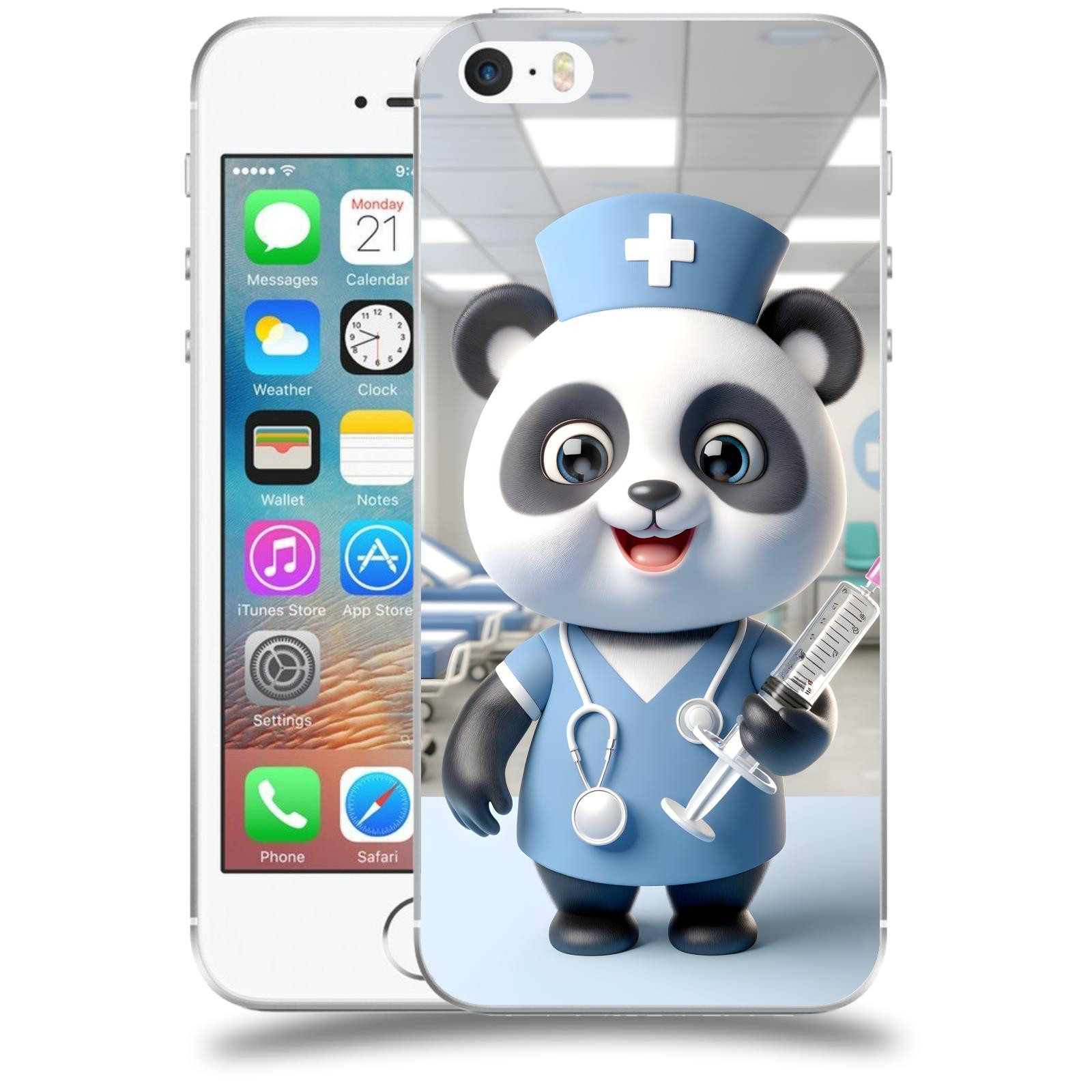 ACOVER Kryt na mobil Apple iPhone 5/5S/SE - Panda doktor 2