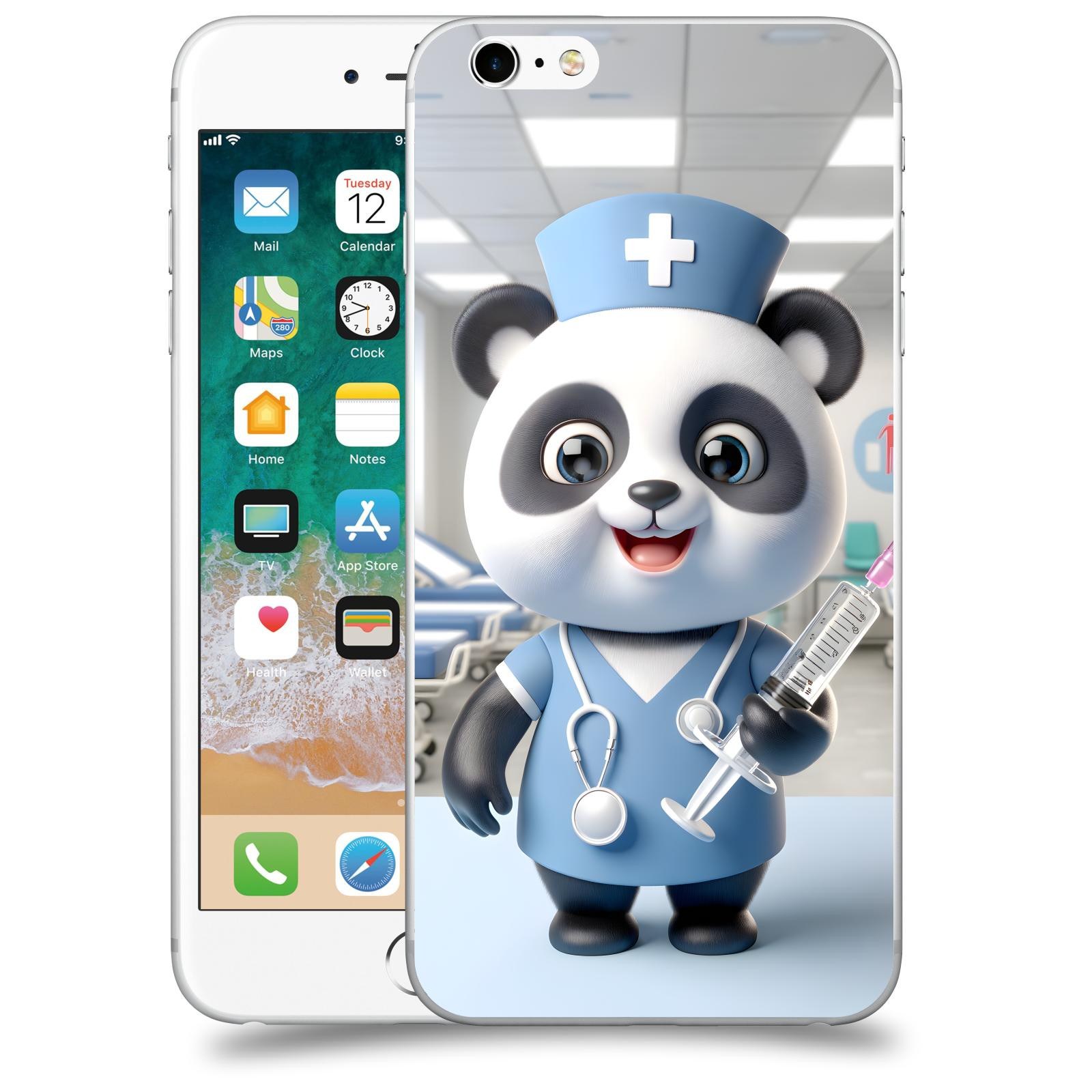 ACOVER Kryt na mobil Apple iPhone 6 Plus/6S Plus - Panda doktor 2