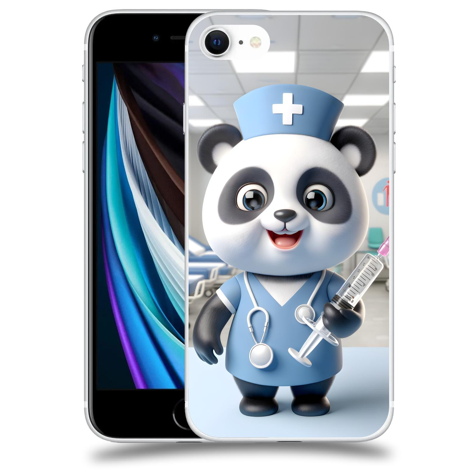 ACOVER Kryt na mobil Apple iPhone SE 2020 - Panda doktor 2
