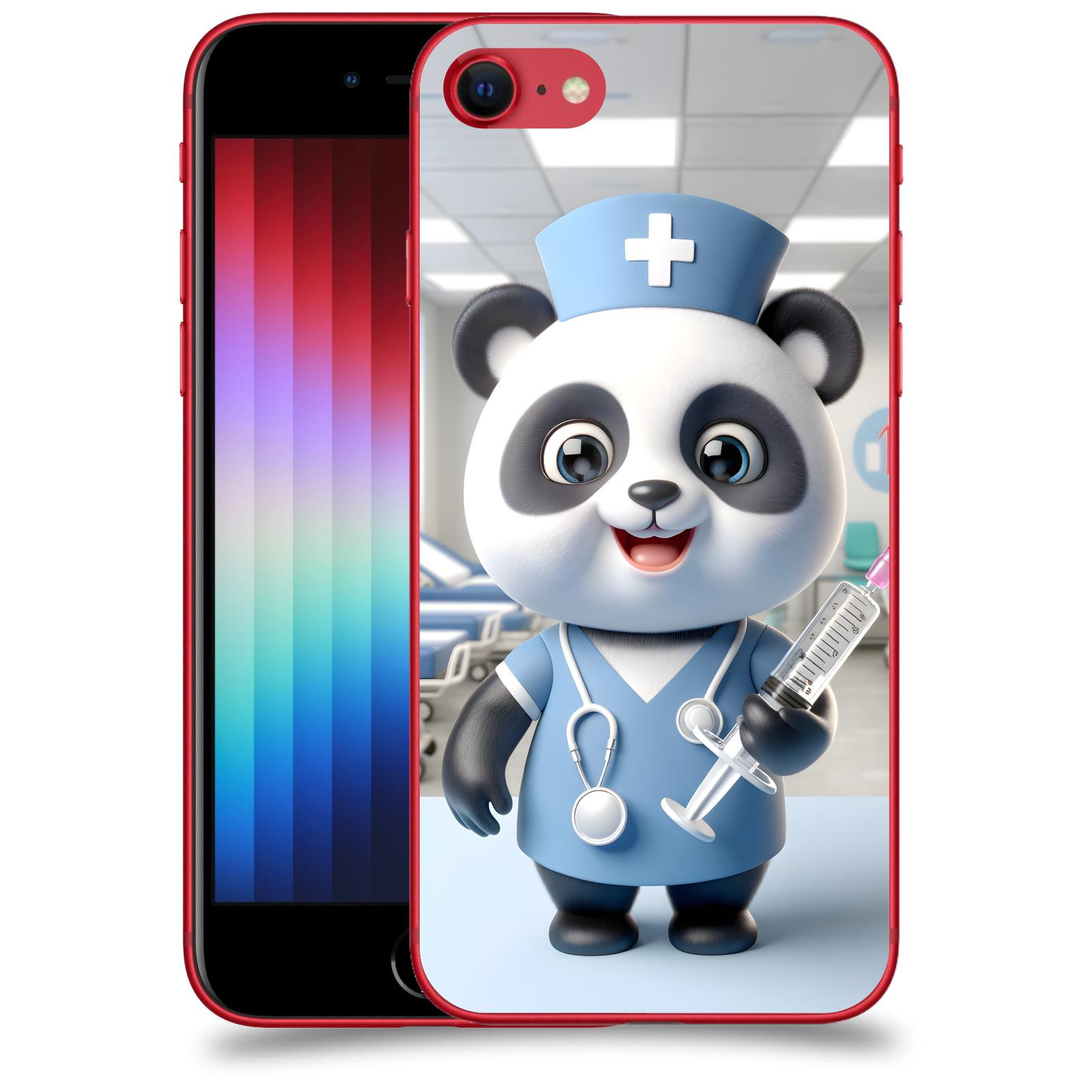 ACOVER Kryt na mobil Apple iPhone SE 2022 - Panda doktor 2