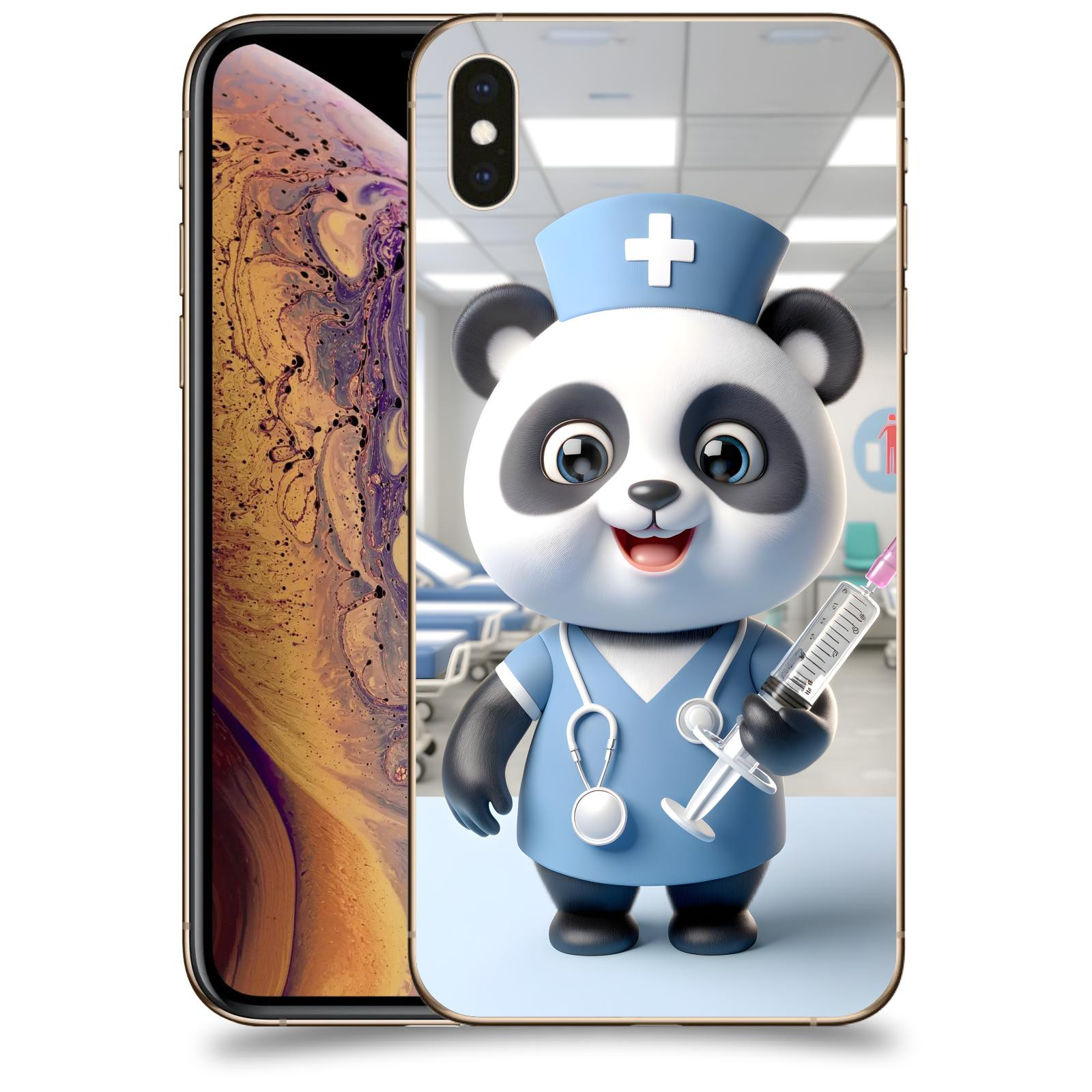 ACOVER Kryt na mobil Apple iPhone XS Max - Panda doktor 2