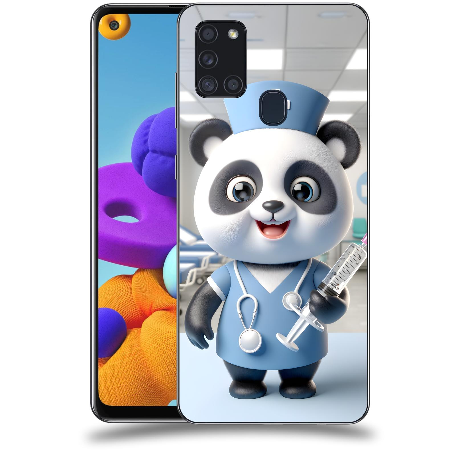 ACOVER Kryt na mobil Samsung Galaxy A21s - Panda doktor 2