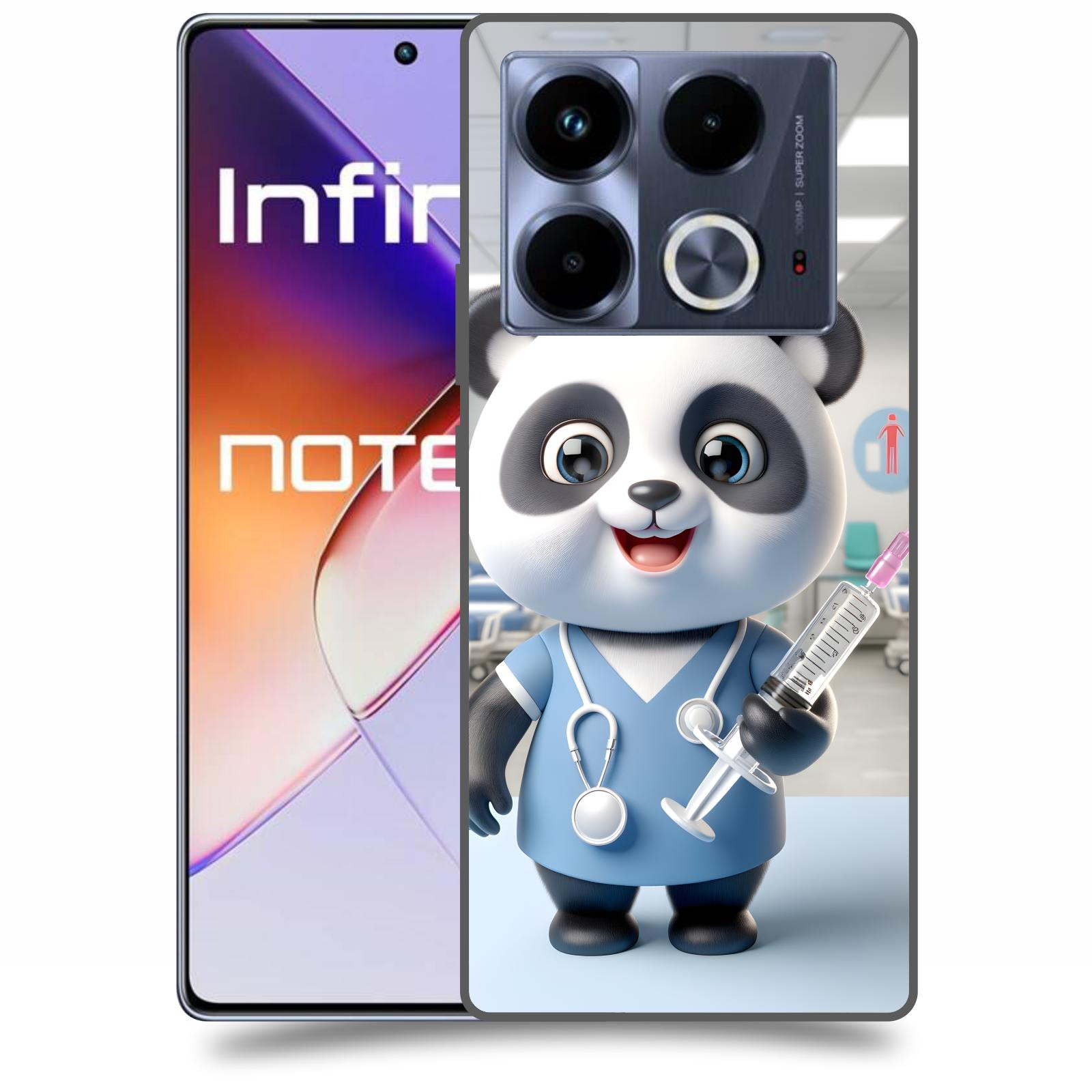 ACOVER Kryt na mobil Infinix Note 40 - Panda doktor 2