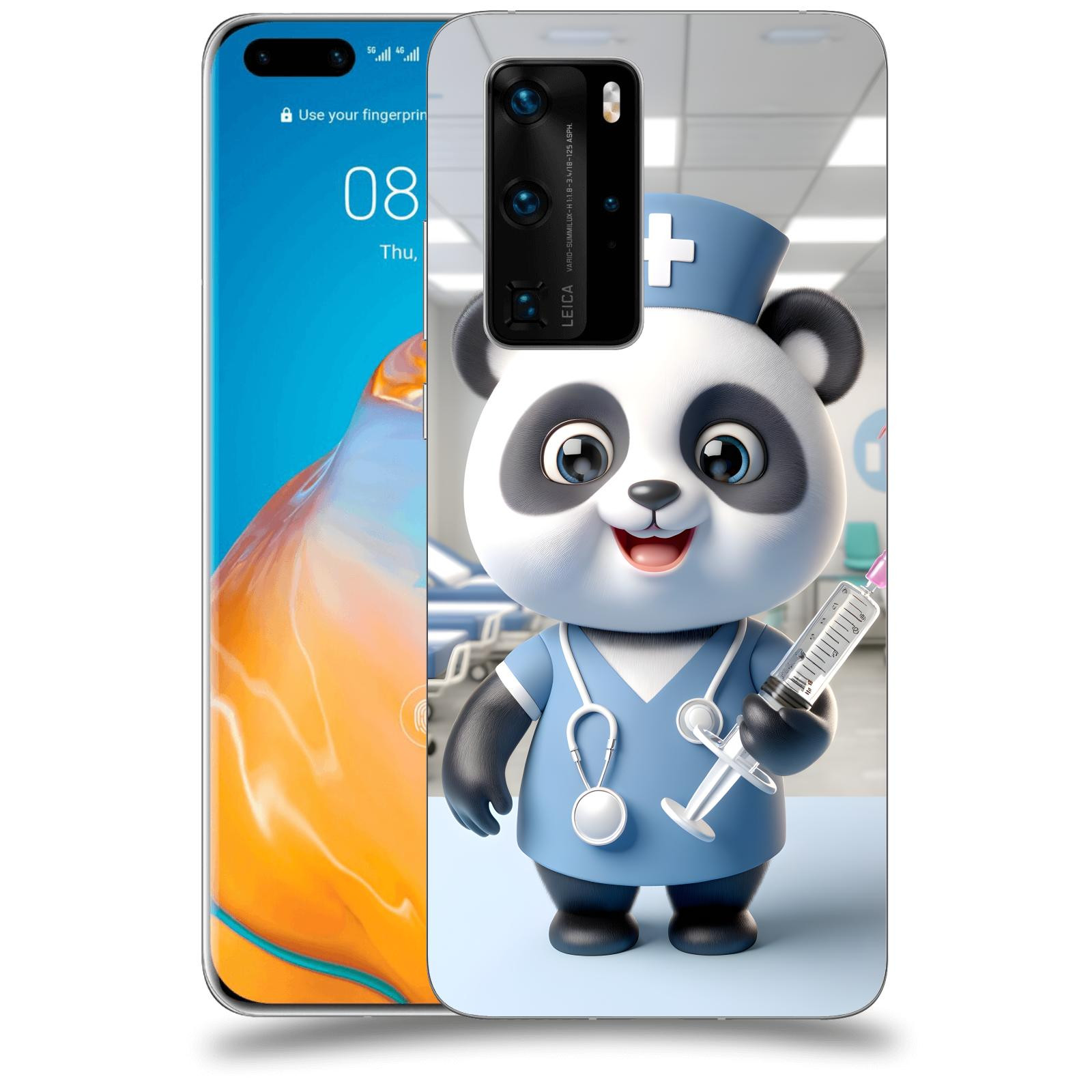 ACOVER Kryt na mobil Huawei P40 - Panda doktor 2