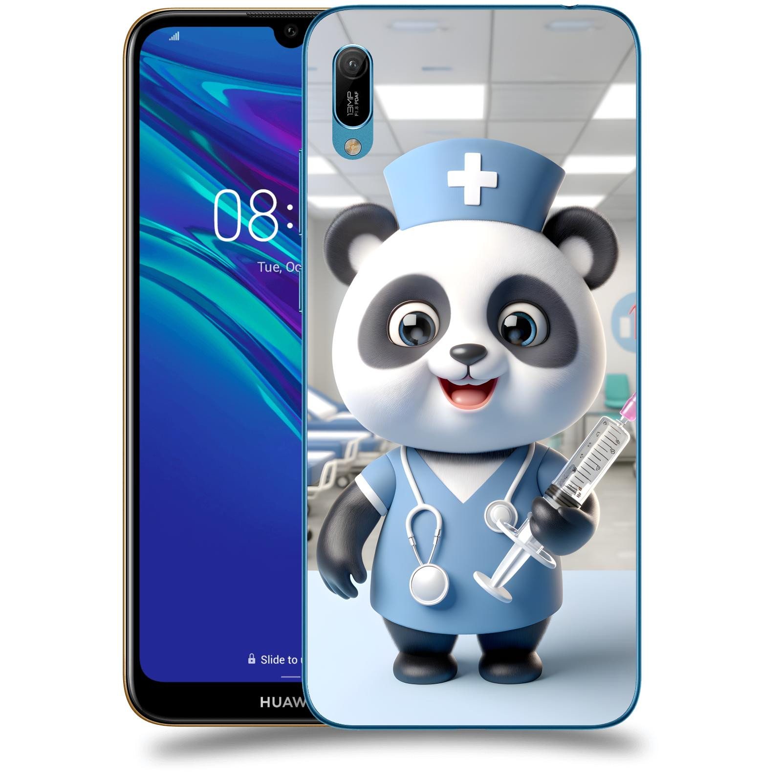 ACOVER Kryt na mobil Huawei Y6 2019 - Panda doktor 2