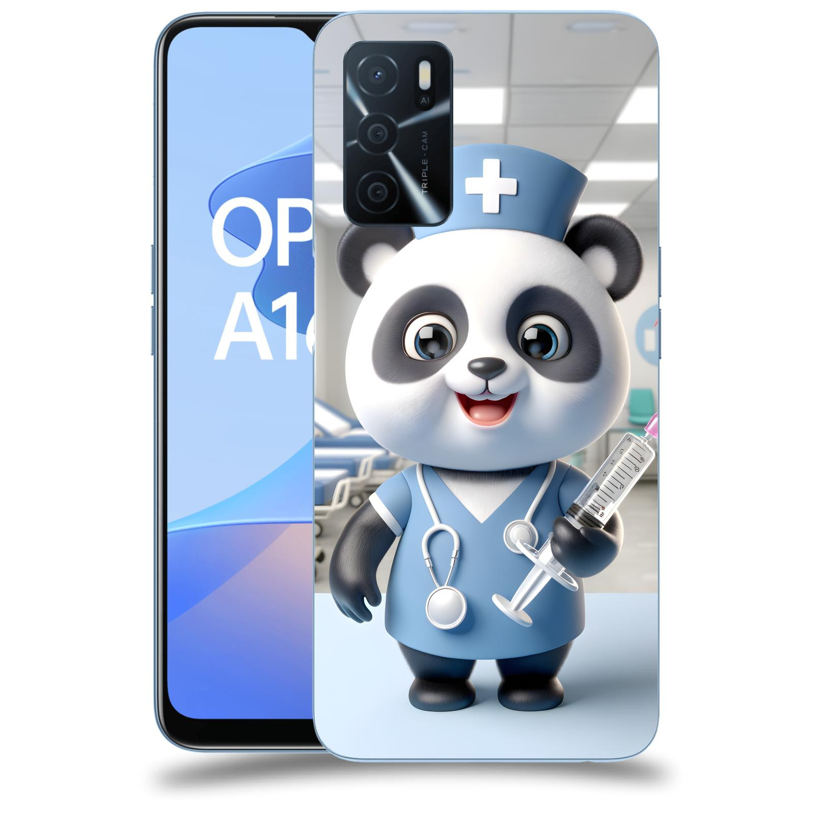 ACOVER Kryt na mobil OPPO A16s - Panda doktor 2