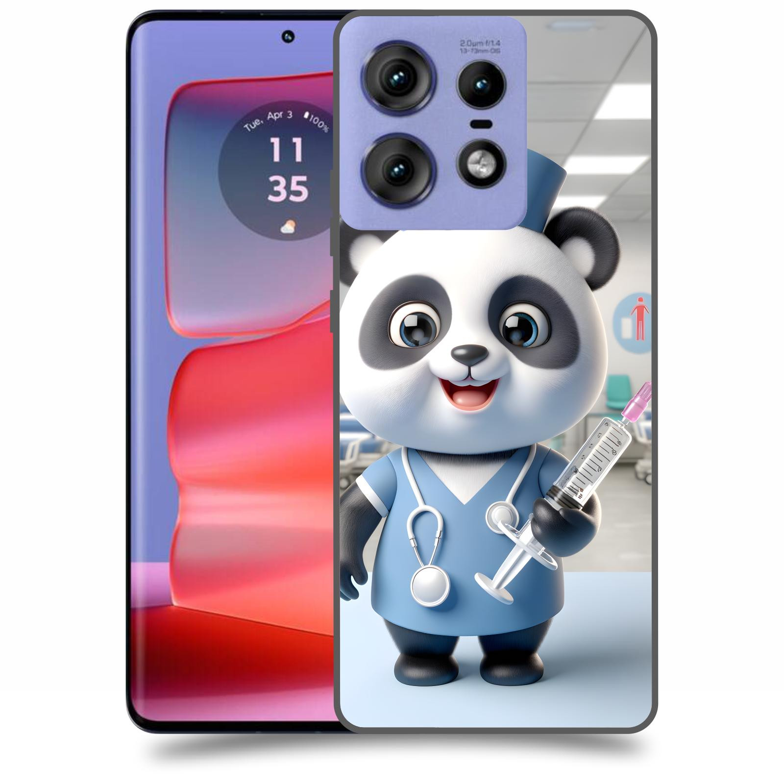 ACOVER Kryt na mobil Motorola Edge 50 Pro - Panda doktor 2