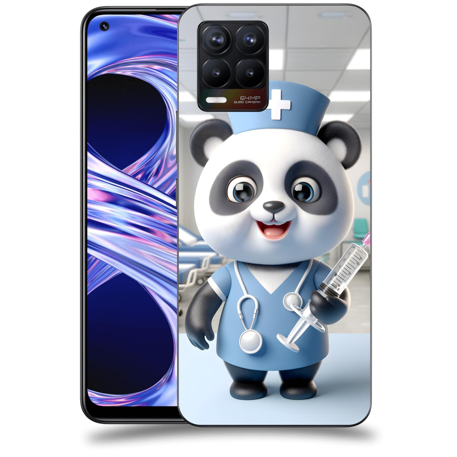 ACOVER Kryt na mobil Realme 8 - Panda doktor 2
