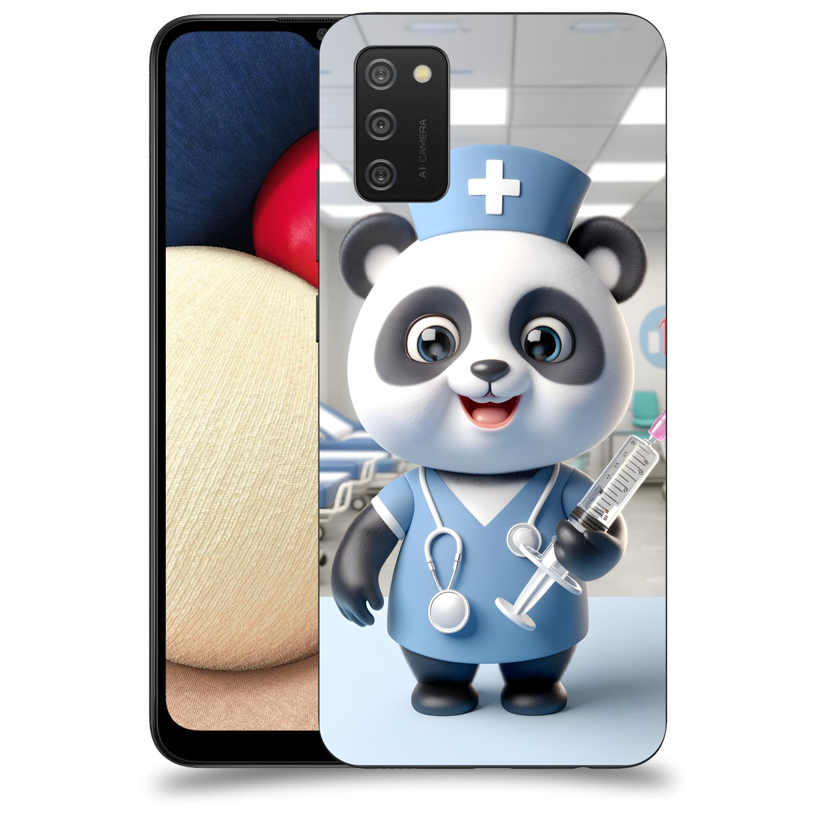ACOVER Kryt na mobil Samsung Galaxy A02s A025G - Panda doktor 2