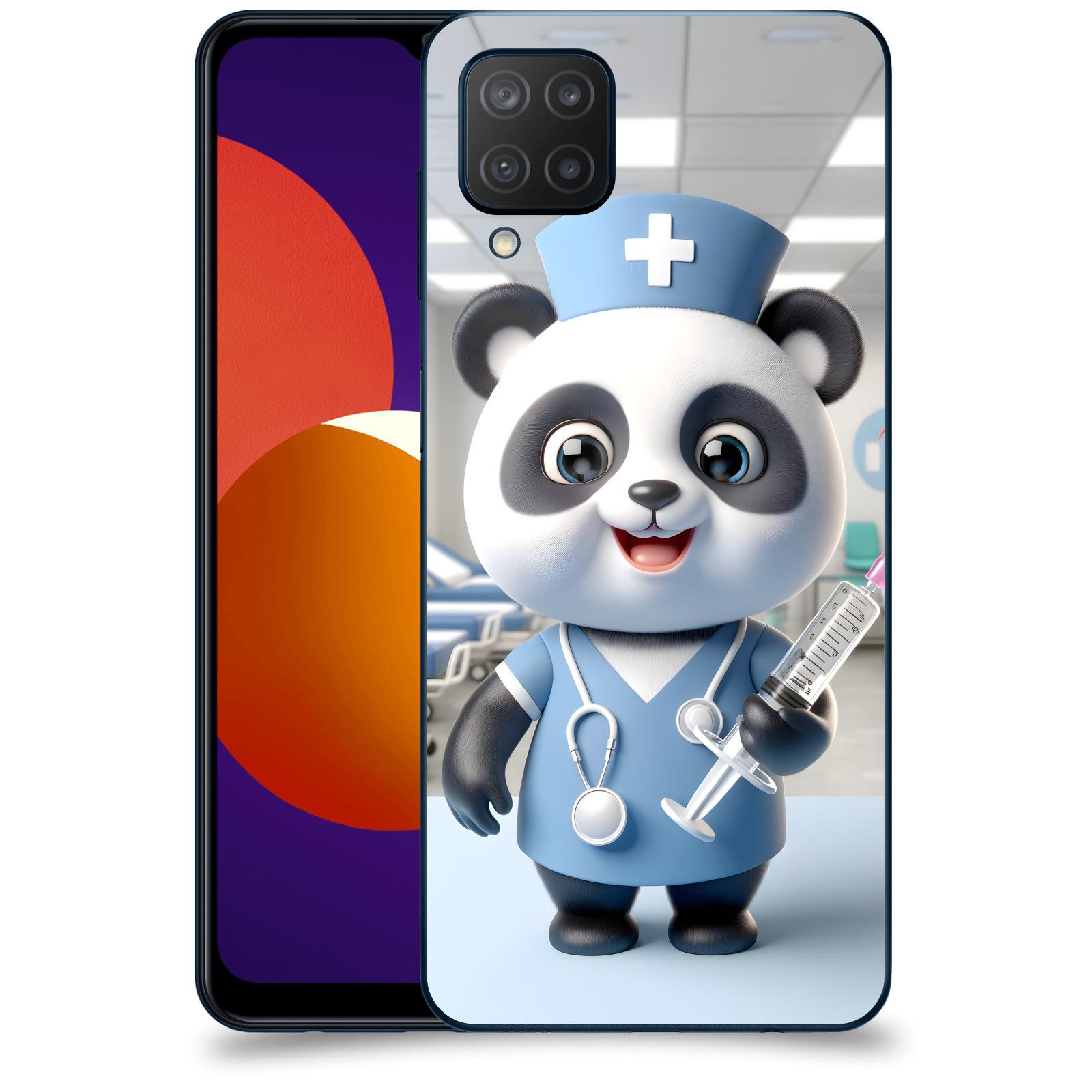 ACOVER Kryt na mobil Samsung Galaxy M12 M127F - Panda doktor 2