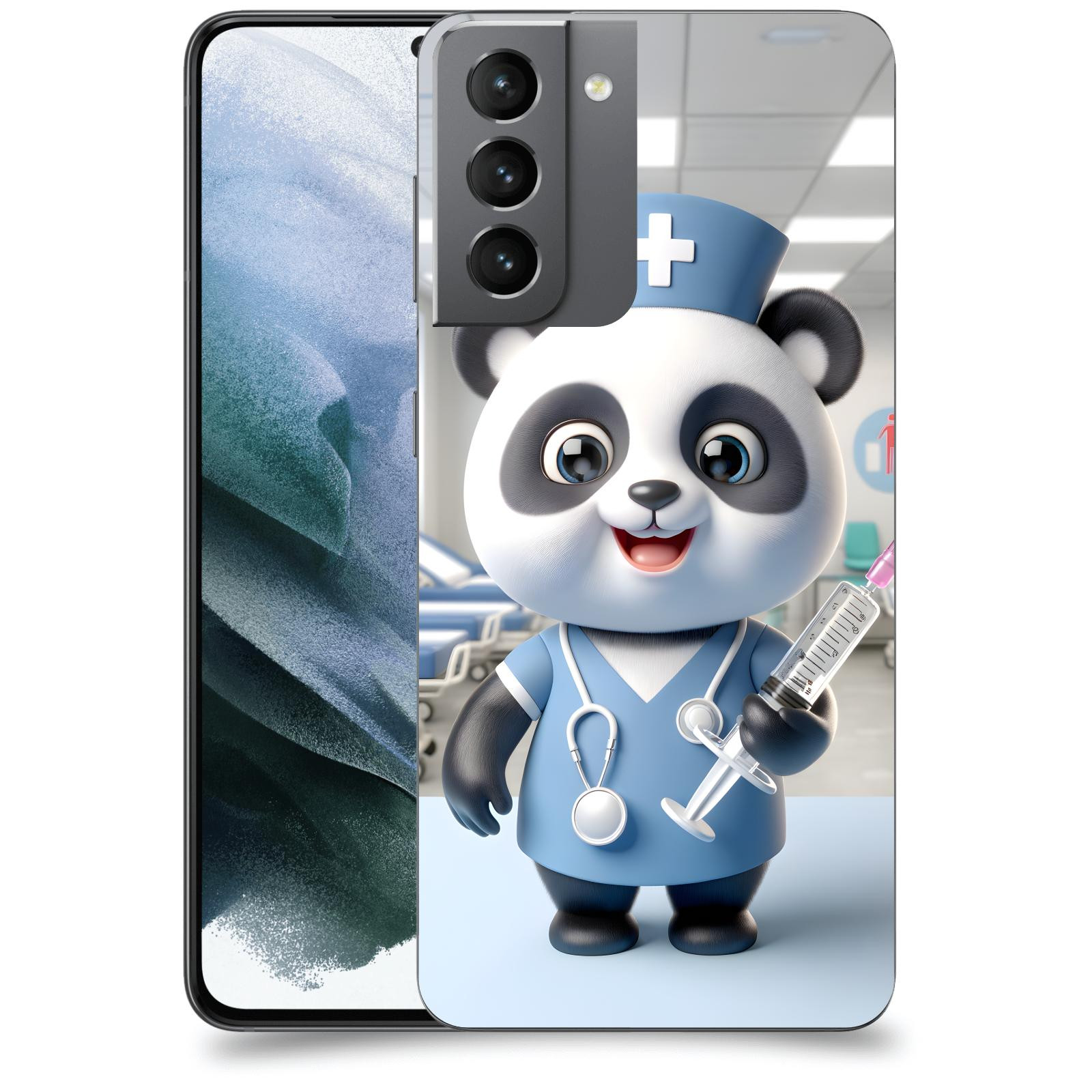 ACOVER Kryt na mobil Samsung Galaxy S21 G991B - Panda doktor 2