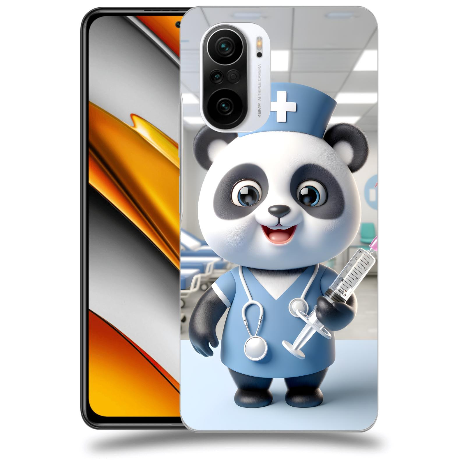 ACOVER Kryt na mobil Xiaomi Poco F3 - Panda doktor 2