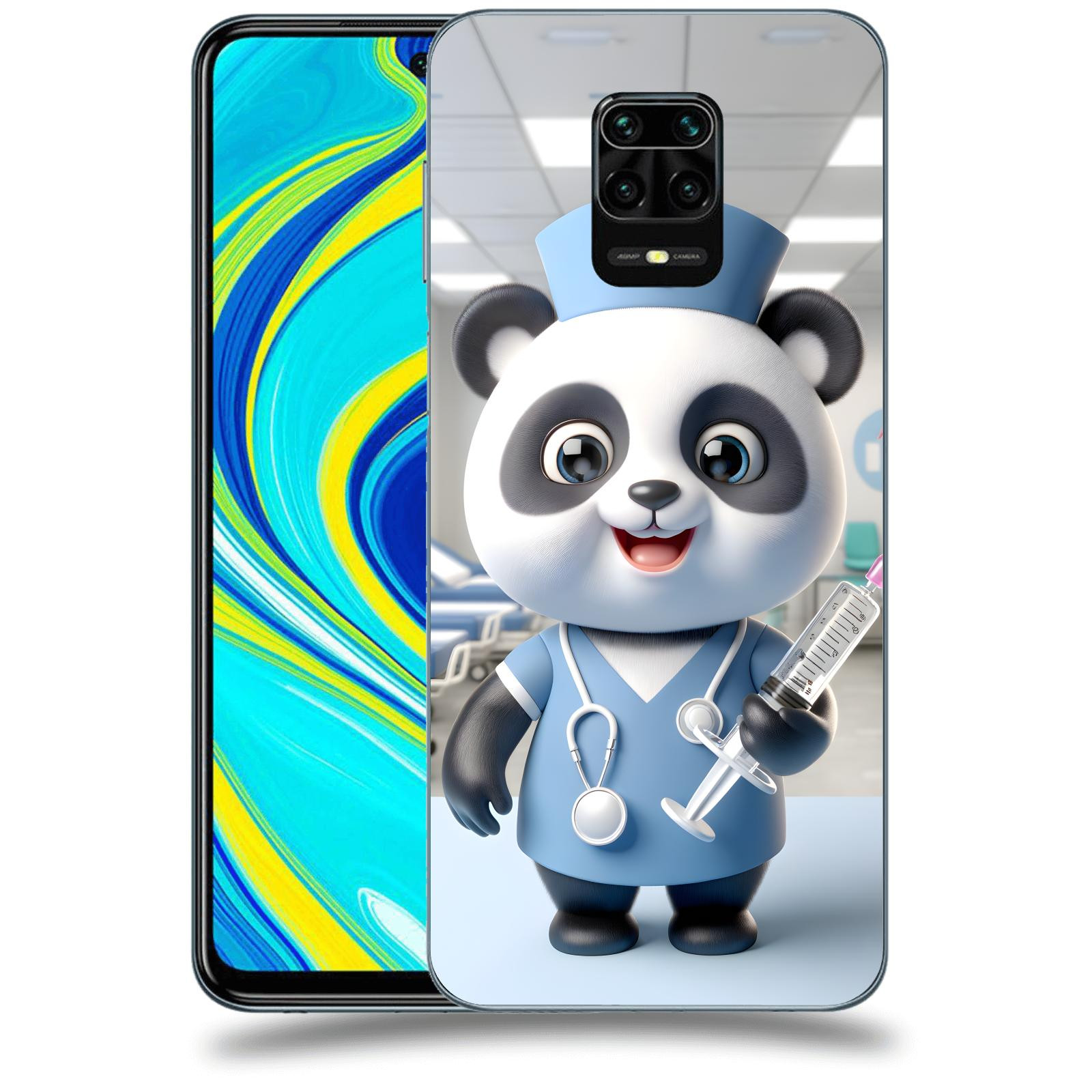 ACOVER Kryt na mobil Xiaomi Redmi Note 9S - Panda doktor 2