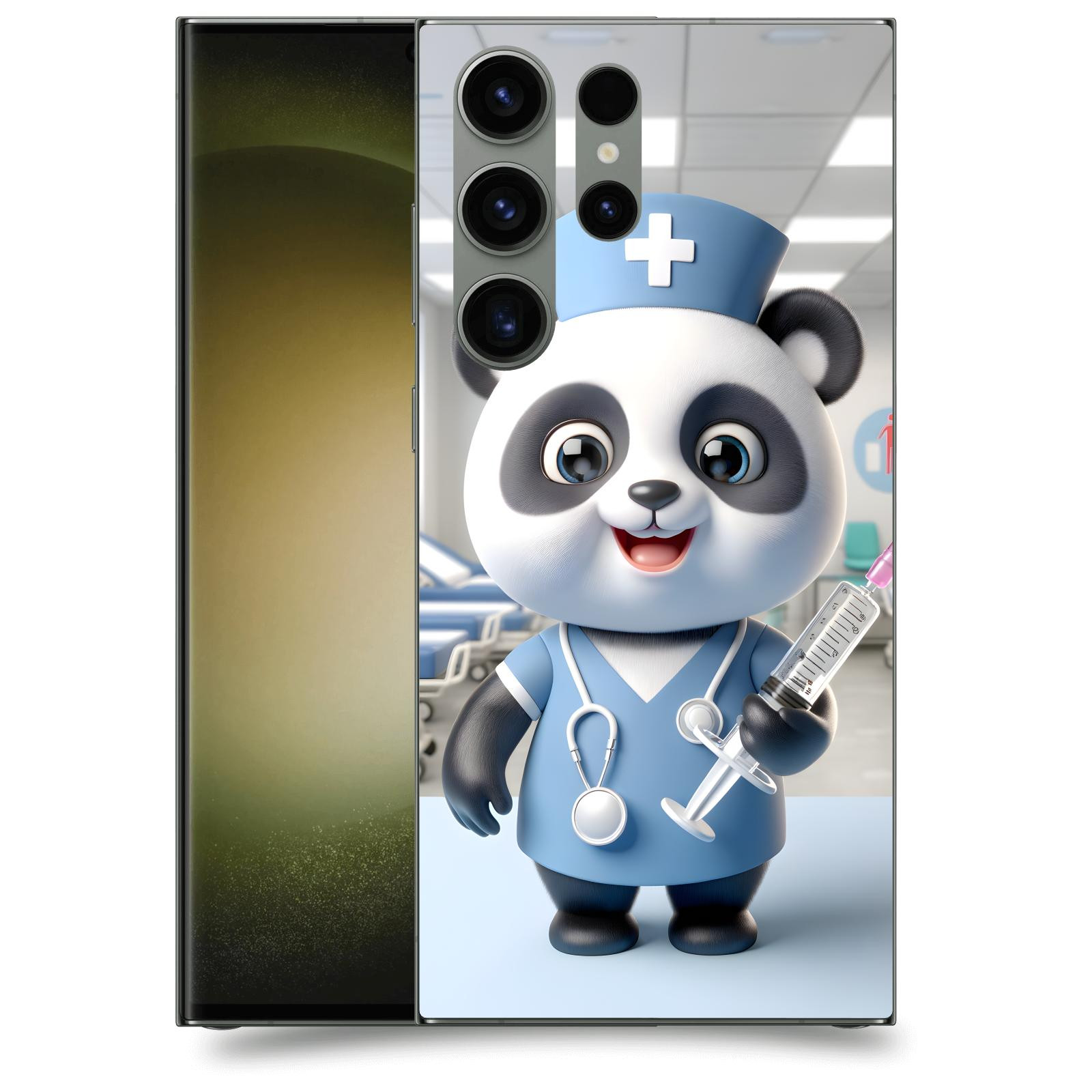 ACOVER Kryt na mobil Samsung Galaxy S23 Ultra 5G - Panda doktor 2
