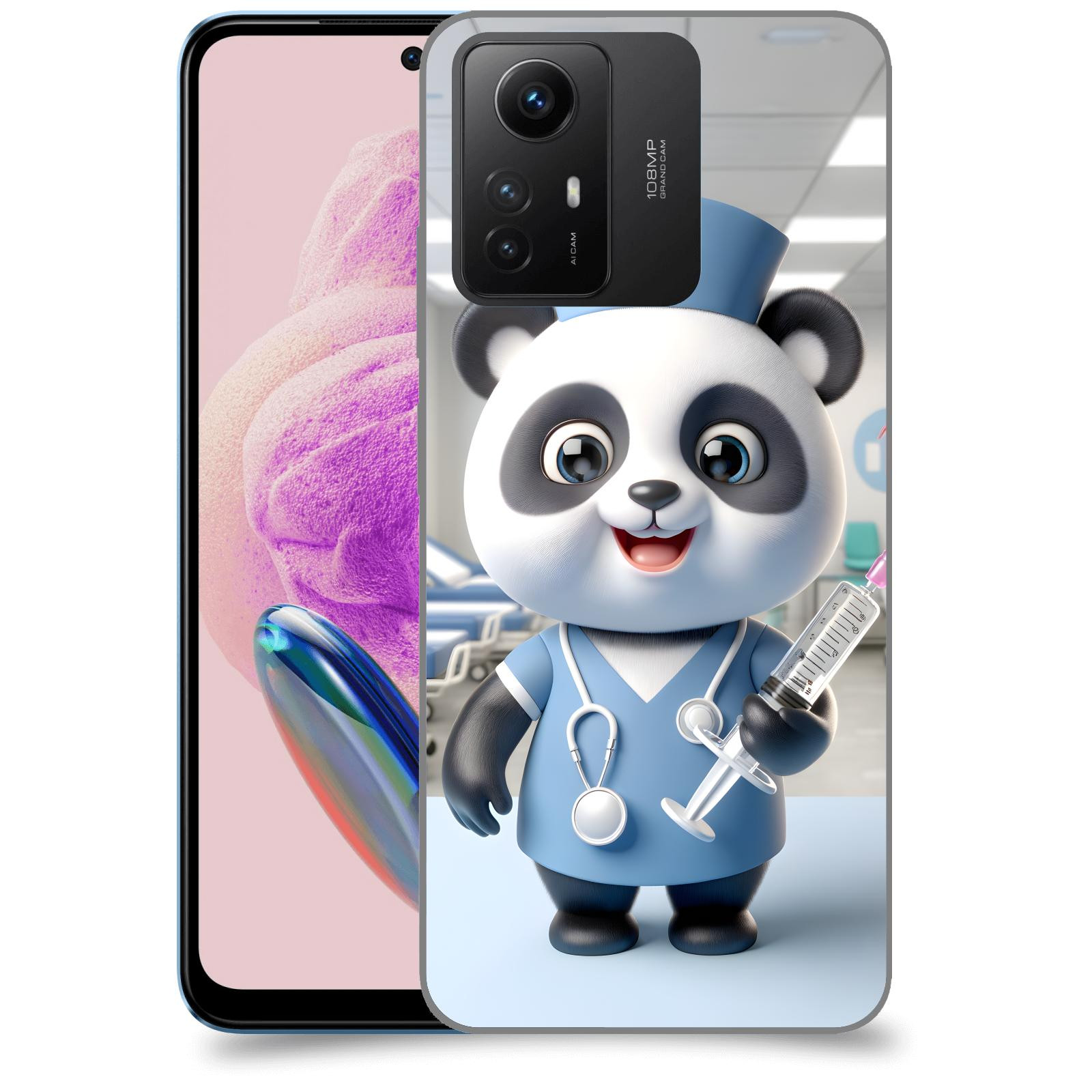 ACOVER Kryt na mobil Xiaomi Redmi Note 12S - Panda doktor 2
