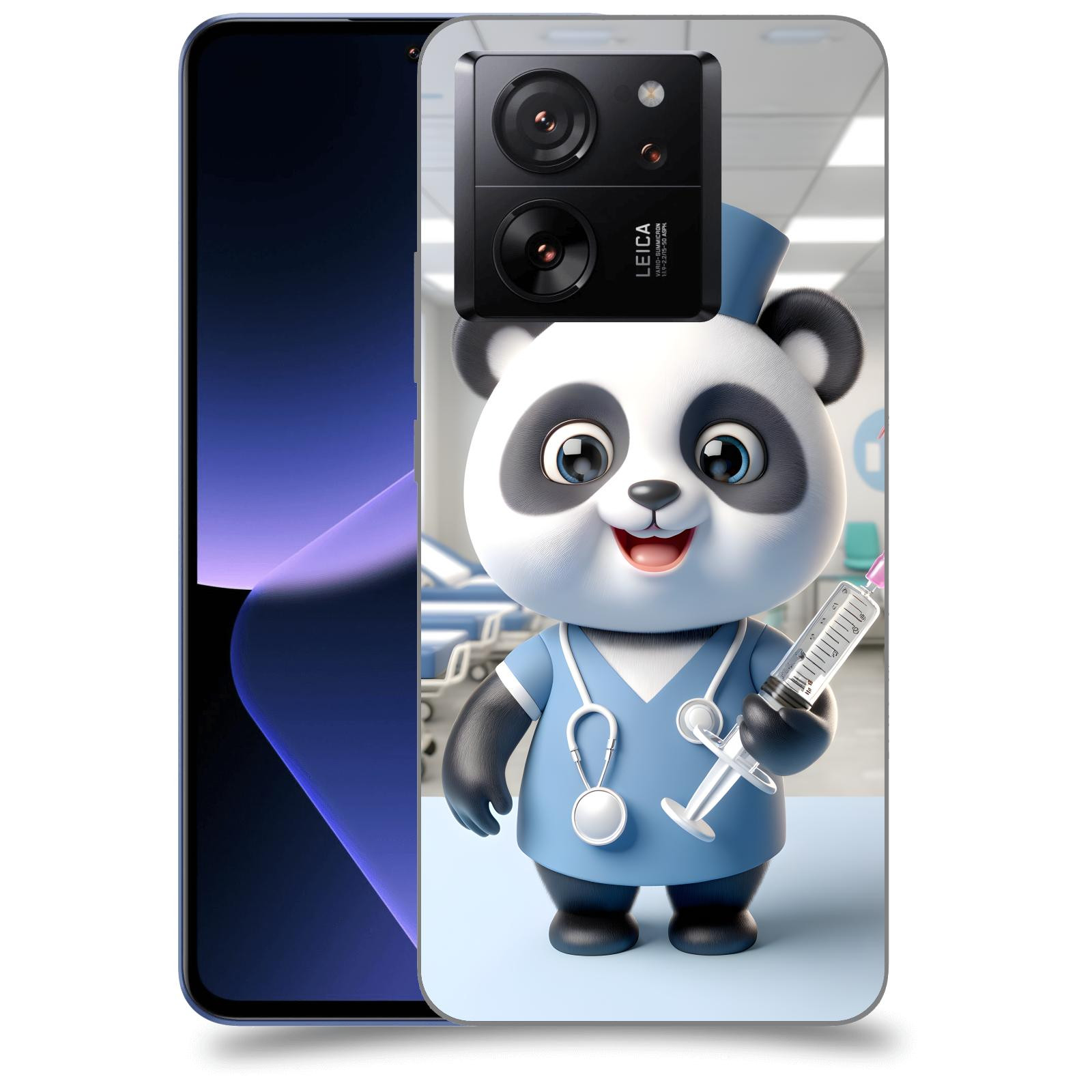 ACOVER Kryt na mobil Xiaomi 13T - Panda doktor 2