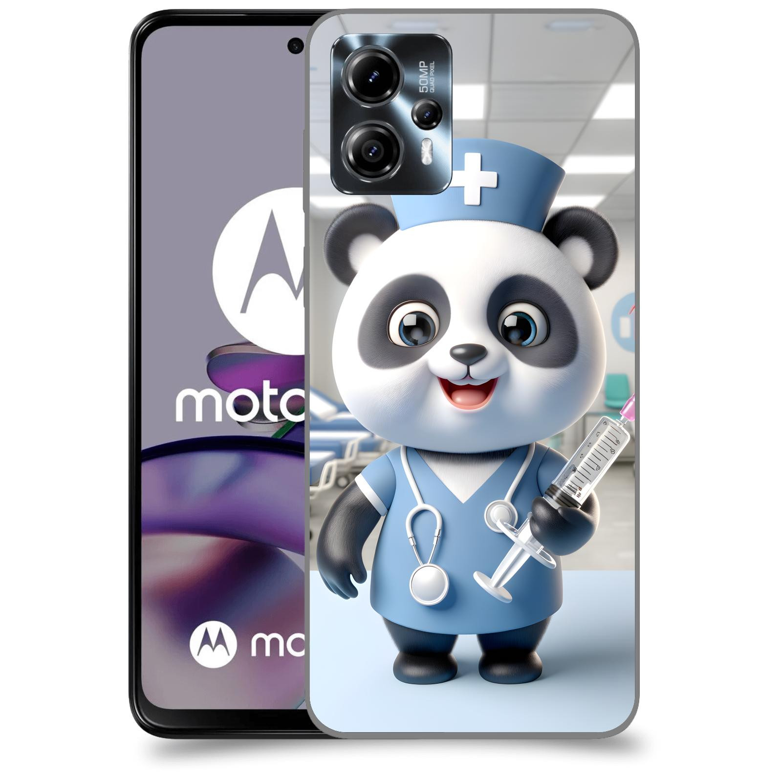 ACOVER Kryt na mobil Motorola Moto G13 - Panda doktor 2
