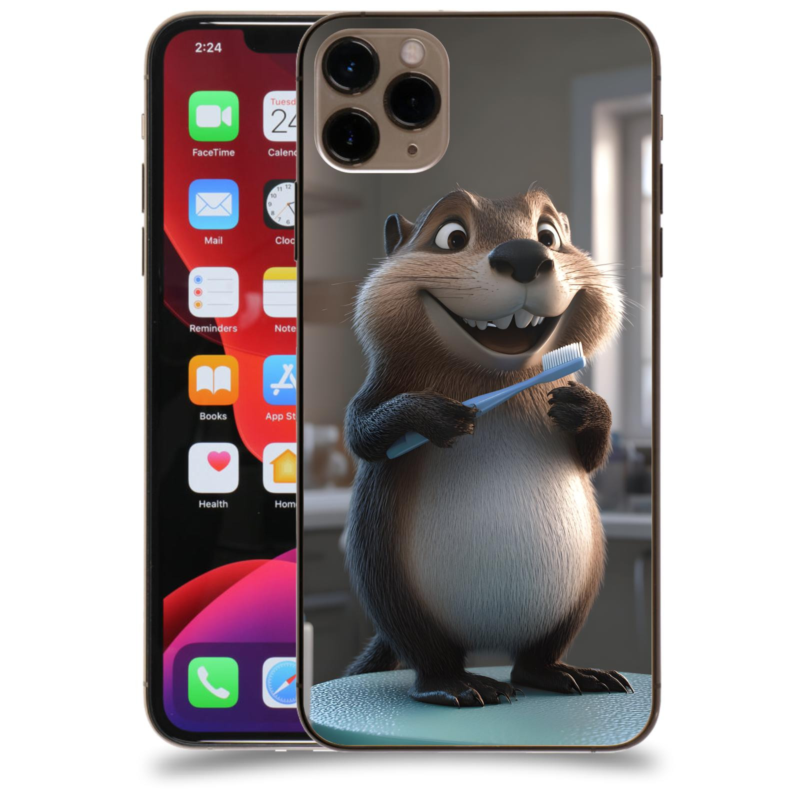 ACOVER Kryt na mobil Apple iPhone 11 Pro Max - Bobr zubař