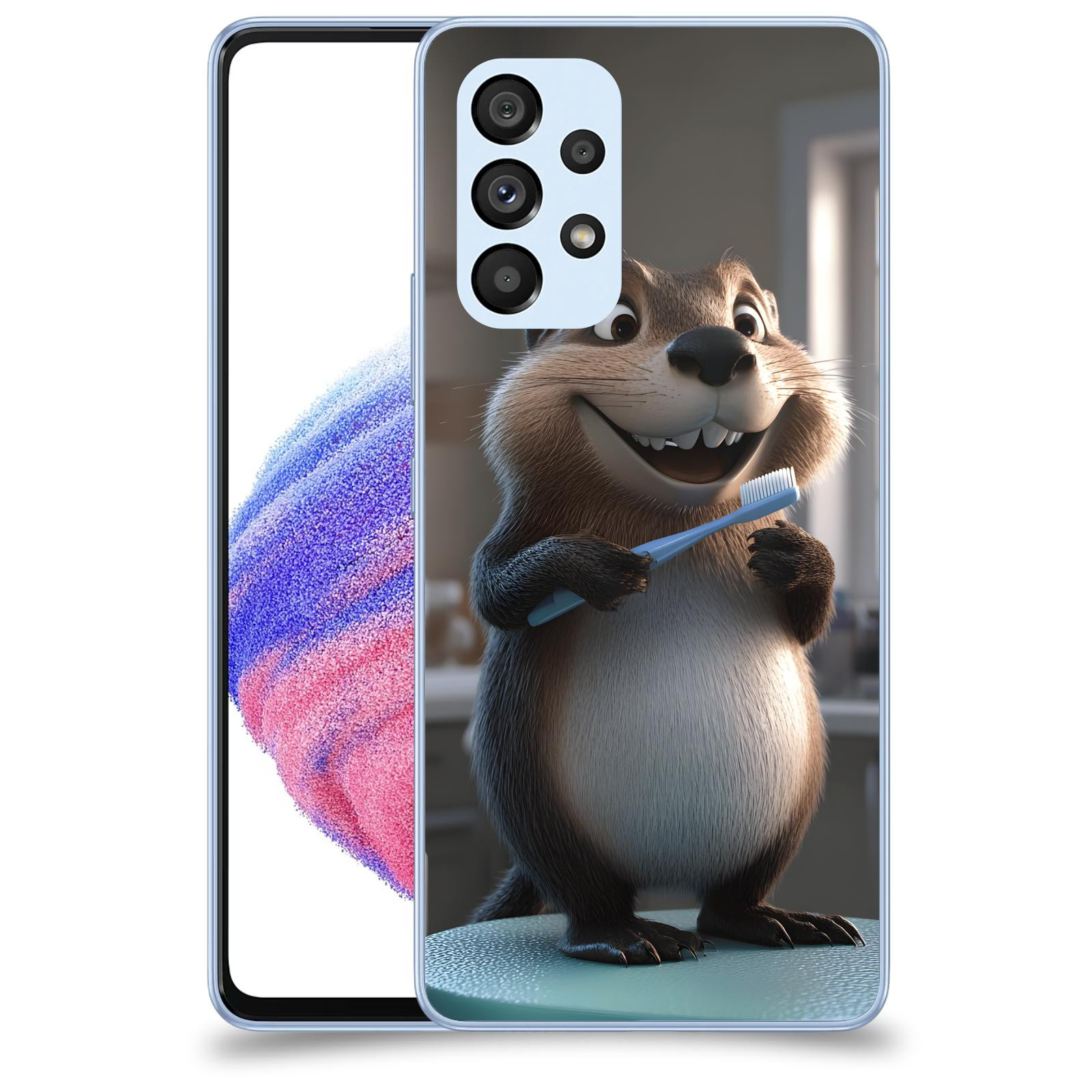 ACOVER Kryt na mobil Samsung Galaxy A32 5G A326B - Bobr zubař