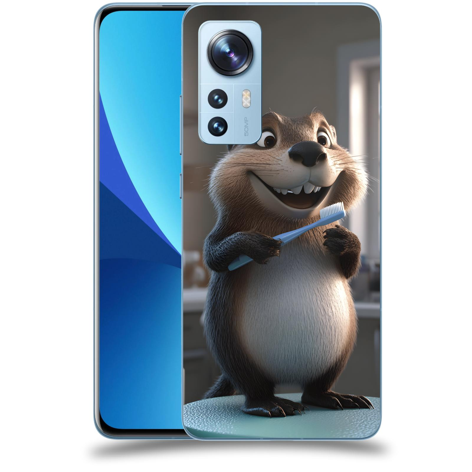 ACOVER Kryt na mobil Xiaomi 12 - Bobr zubař