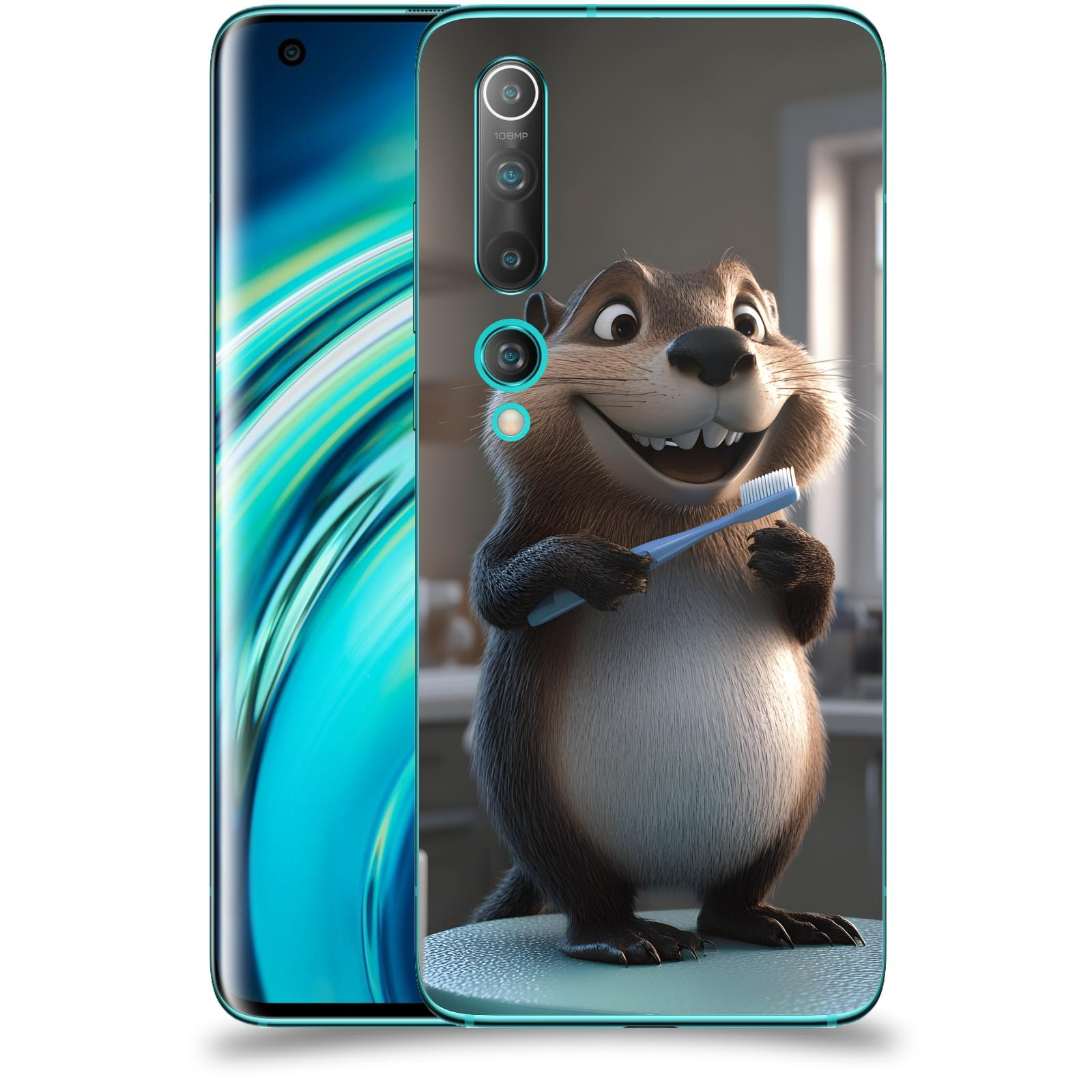 ACOVER Kryt na mobil Xiaomi Mi 10 - Bobr zubař