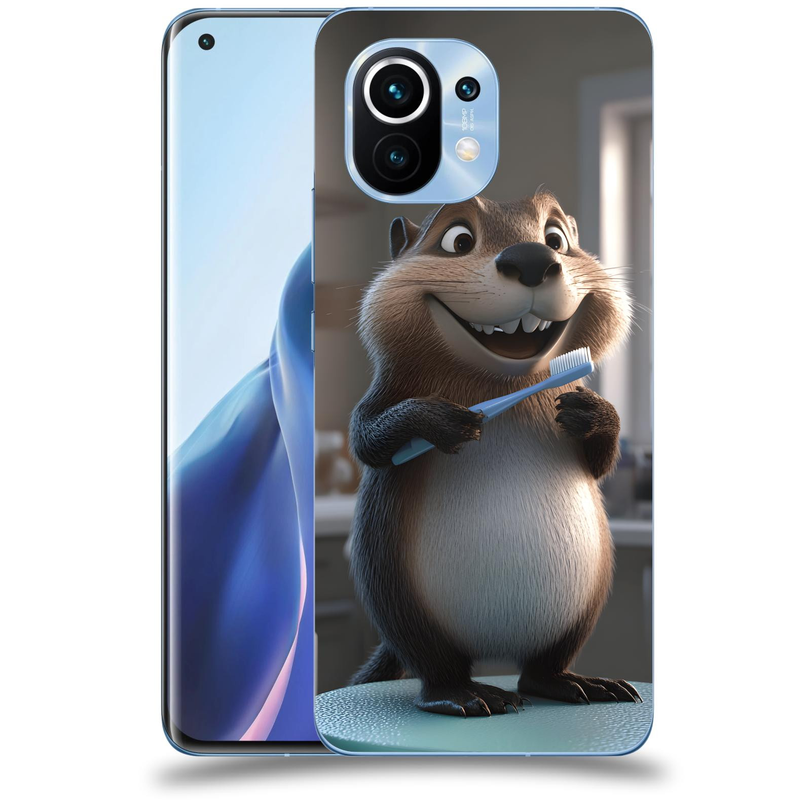 ACOVER Kryt na mobil Xiaomi Mi 11 - Bobr zubař