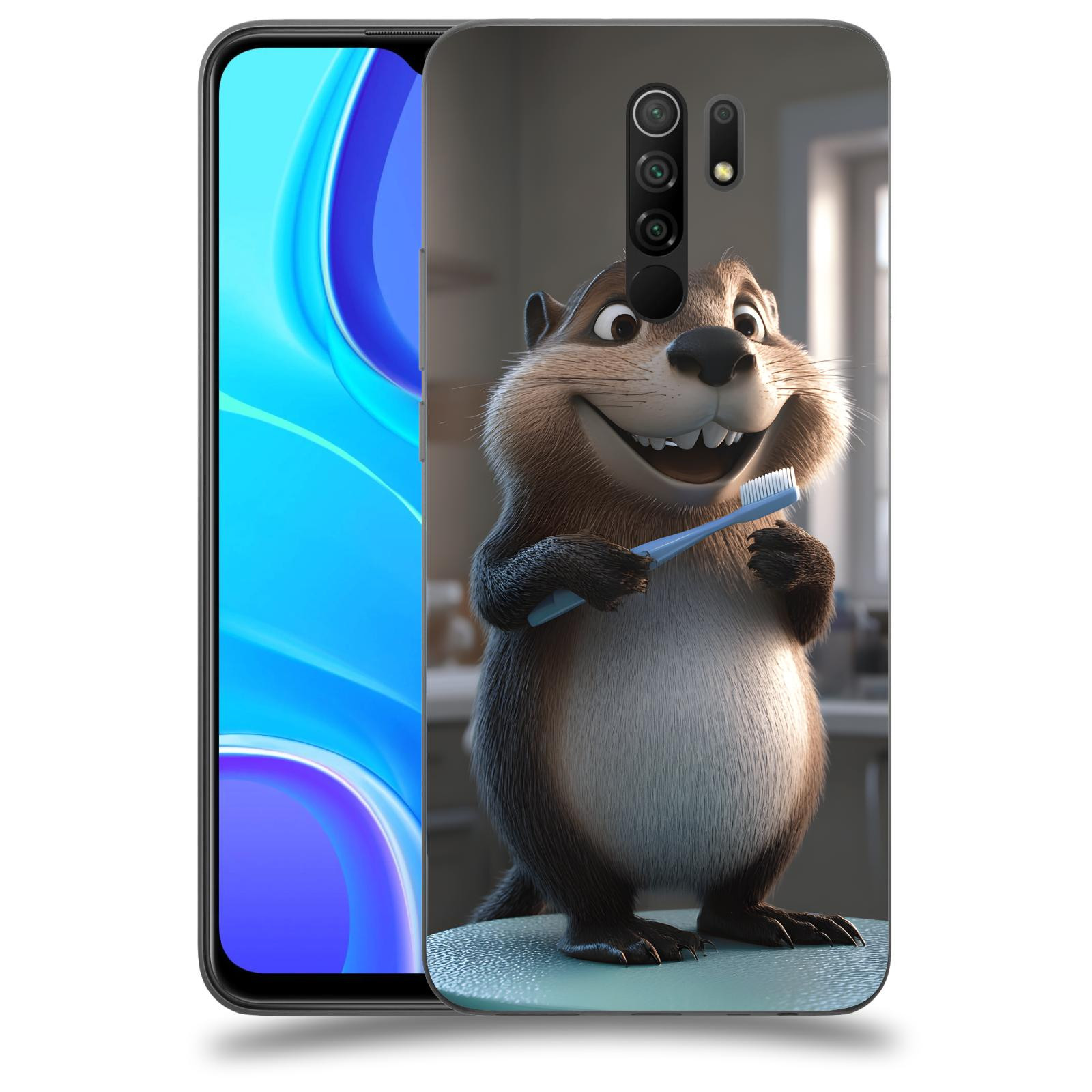 ACOVER Kryt na mobil Xiaomi Redmi 9 - Bobr zubař