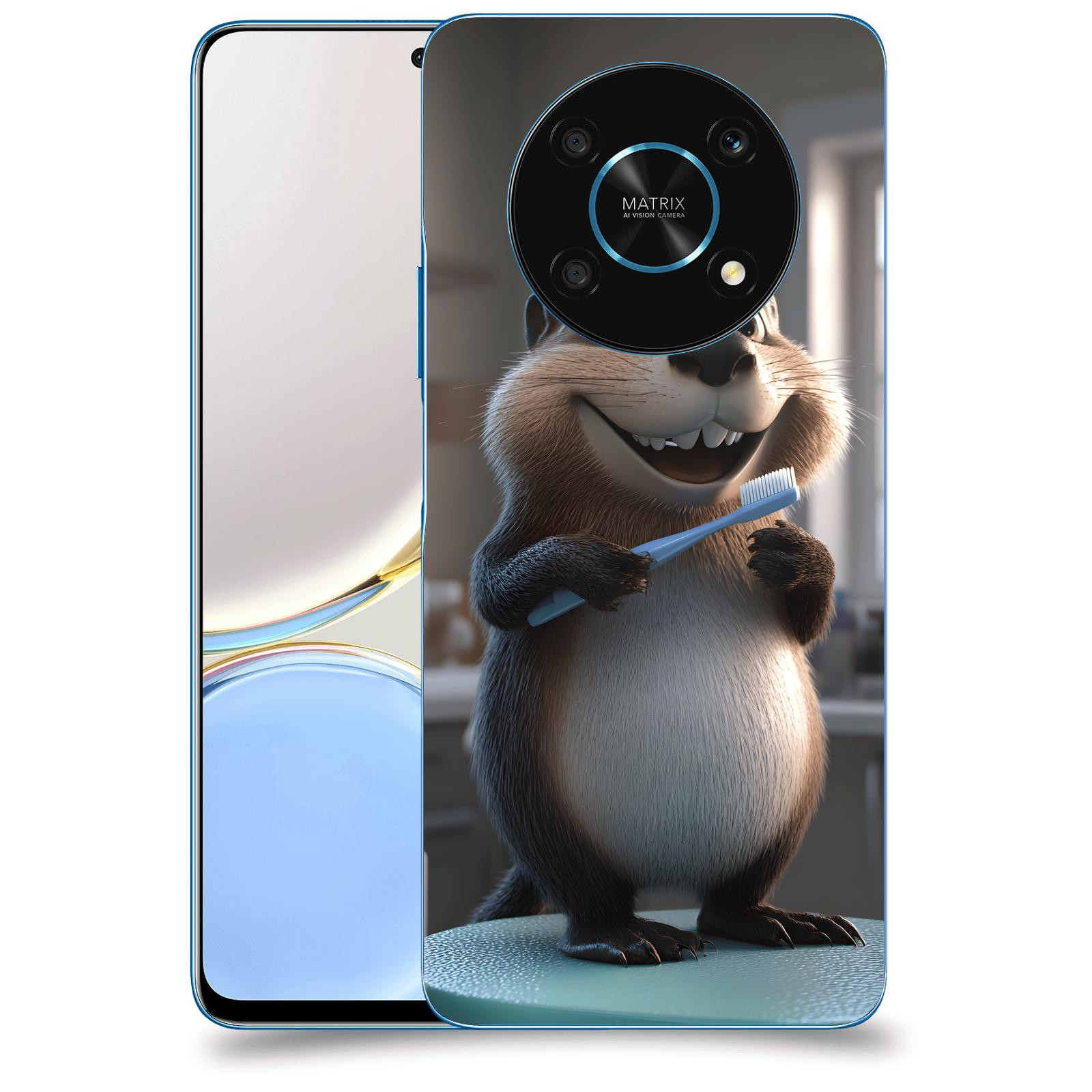 ACOVER Kryt na mobil Honor Magic 4 Lite 5G - Bobr zubař