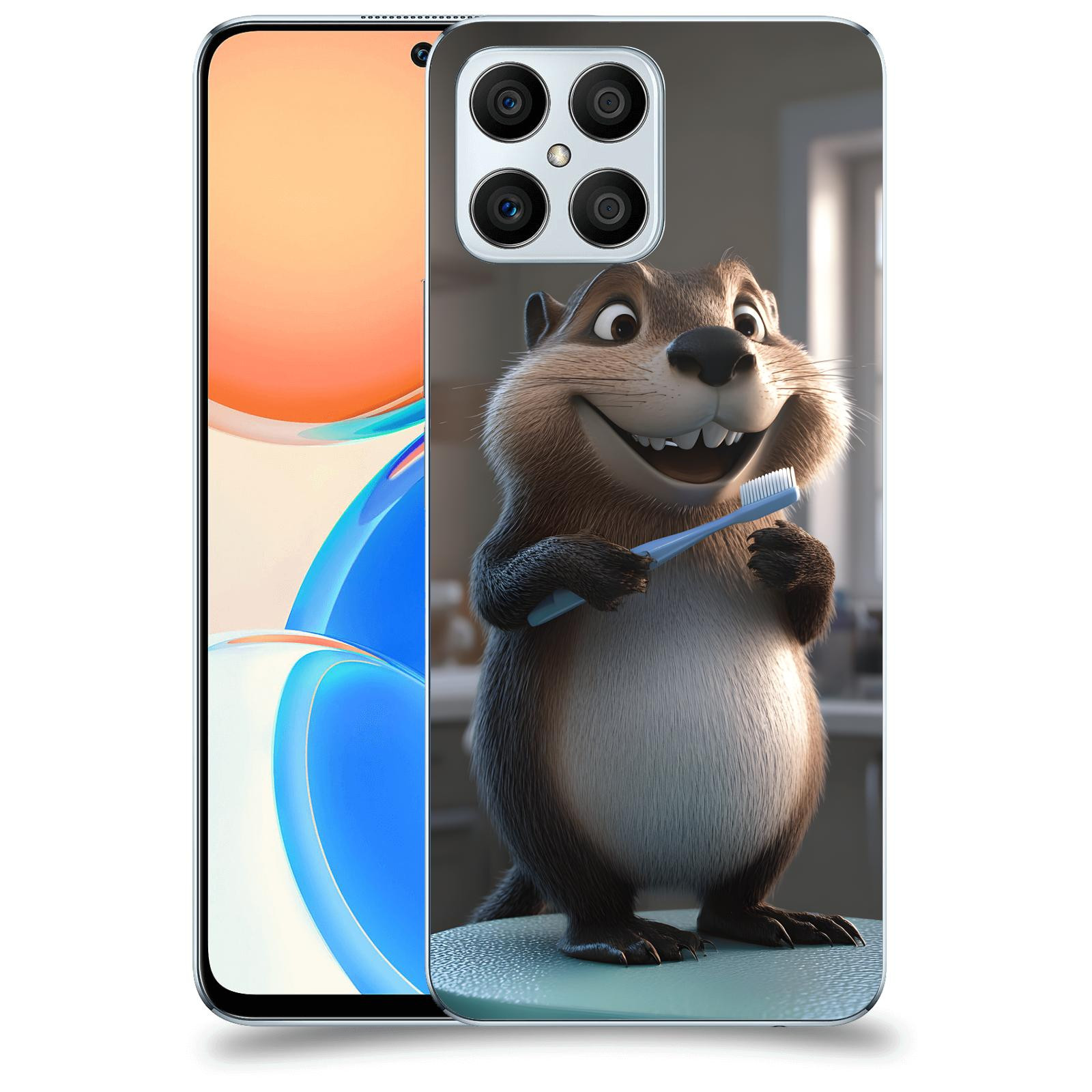 ACOVER Kryt na mobil Honor X8 5G - Bobr zubař