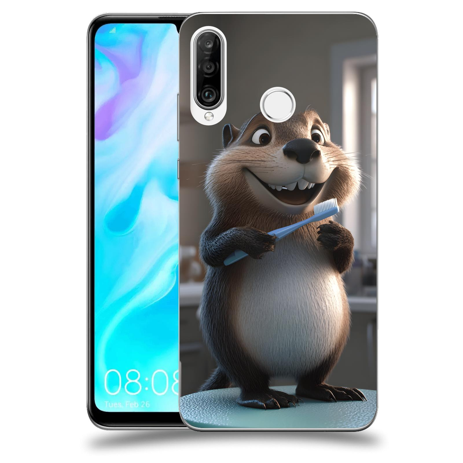 ACOVER Kryt na mobil Huawei P30 Lite - Bobr zubař