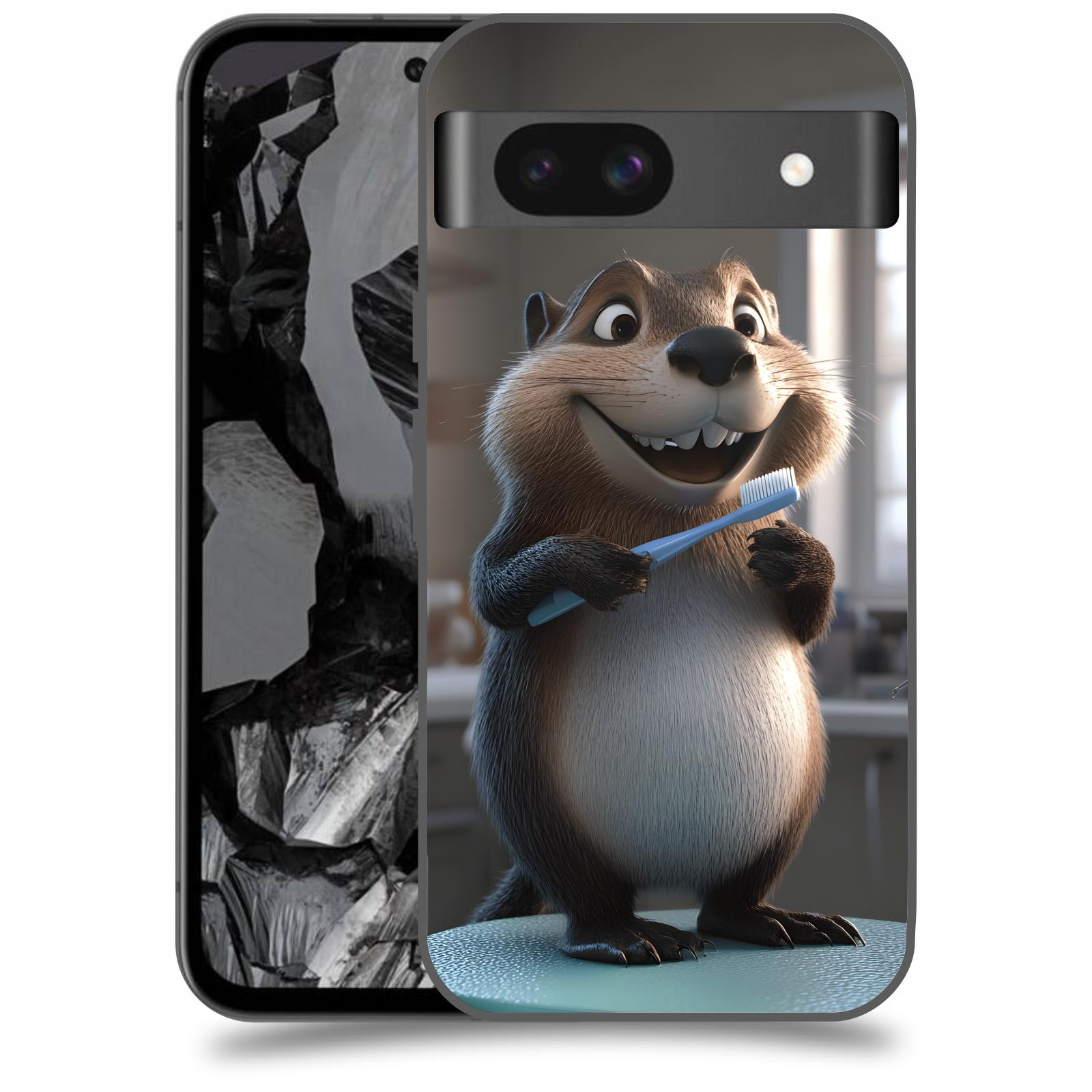 ACOVER Kryt na mobil Google Pixel 8A - Bobr zubař