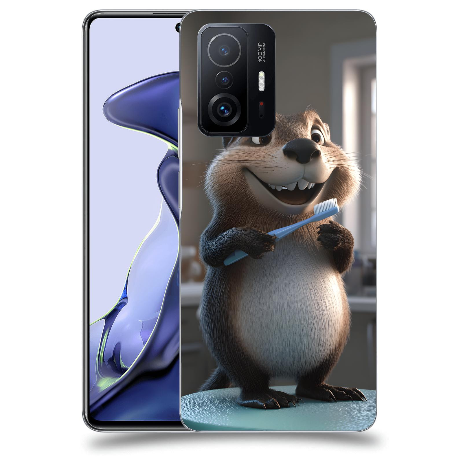 ACOVER Kryt na mobil Xiaomi 11T - Bobr zubař