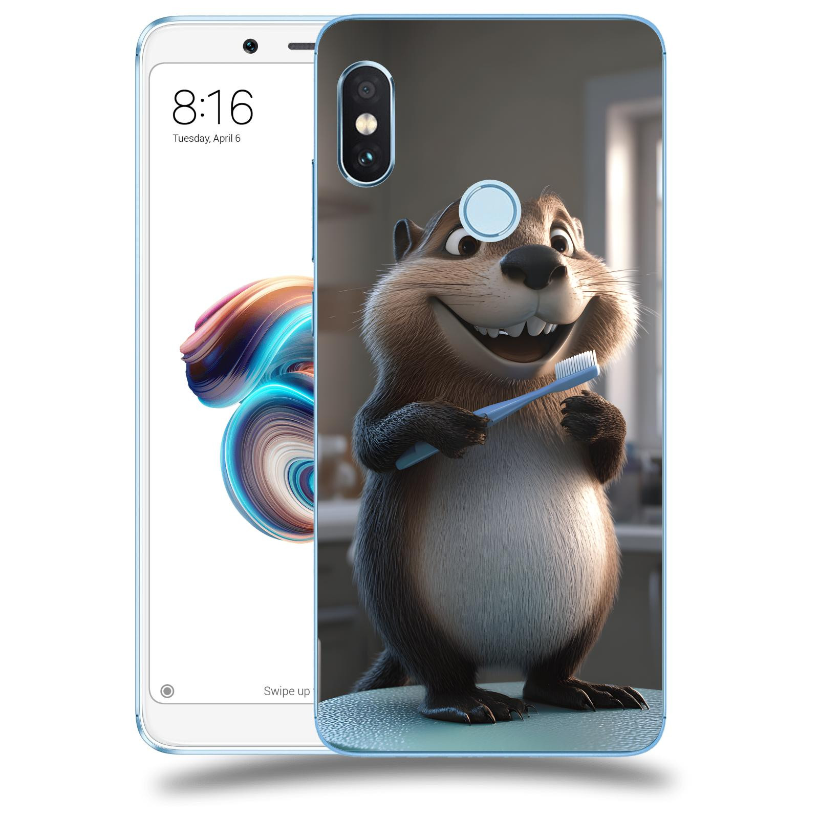 ACOVER Kryt na mobil Xiaomi Redmi Note 5 Global - Bobr zubař