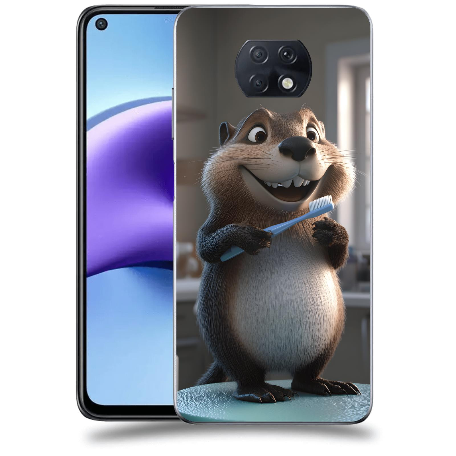 ACOVER Kryt na mobil Xiaomi Redmi Note 9T - Bobr zubař