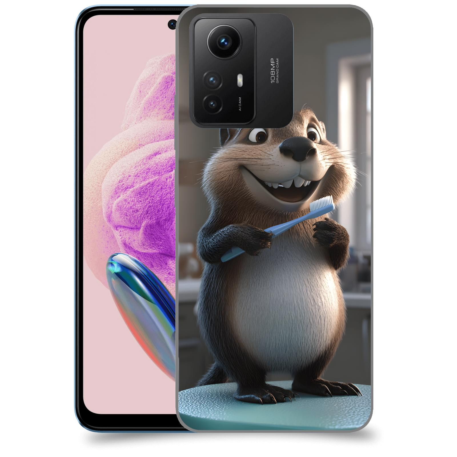 ACOVER Kryt na mobil Xiaomi Redmi Note 12S - Bobr zubař