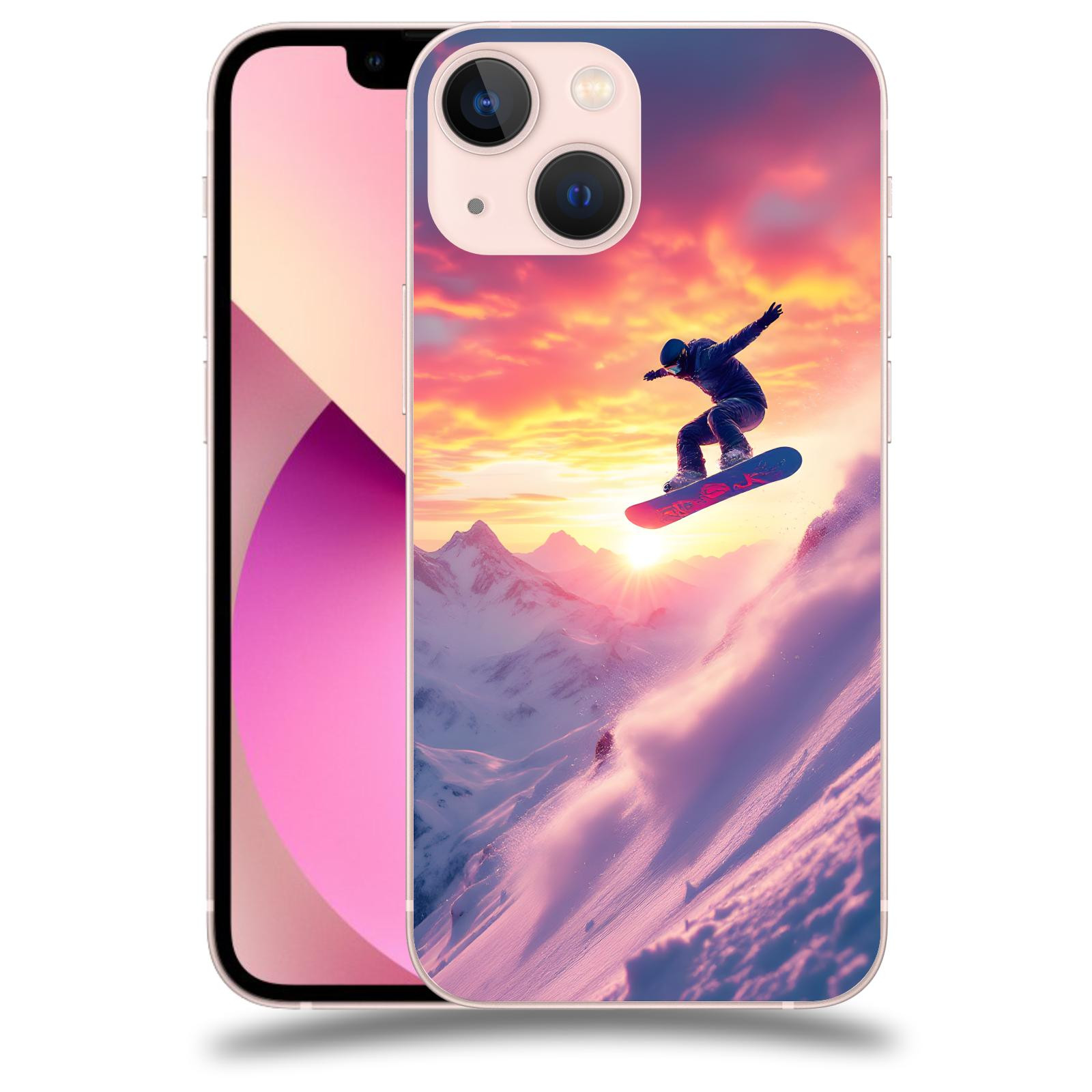 ACOVER Kryt na mobil Apple iPhone 13 mini - Snowboard