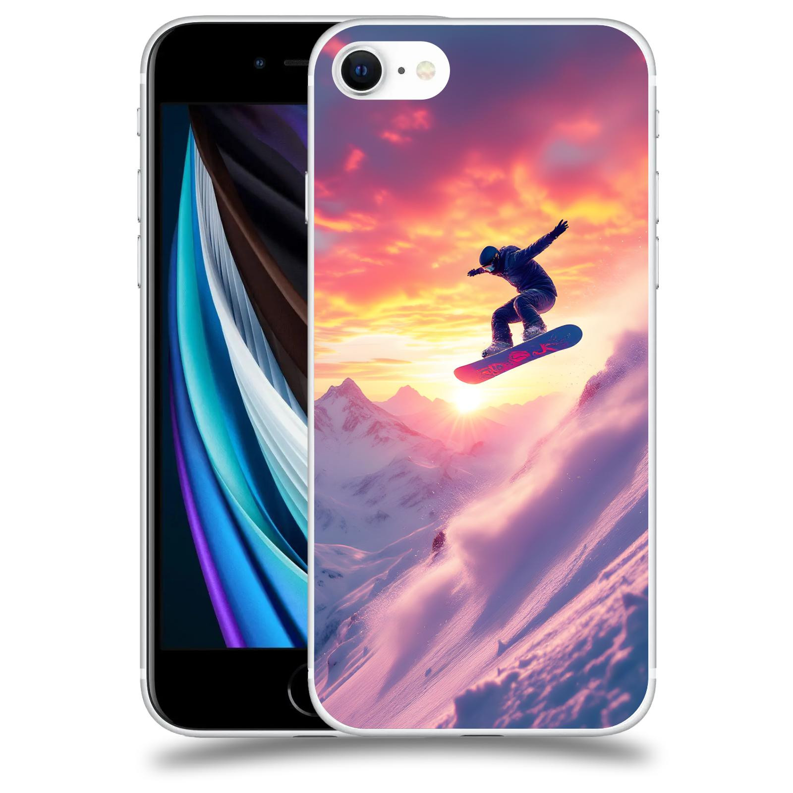 ACOVER Kryt na mobil Apple iPhone SE 2020 - Snowboard