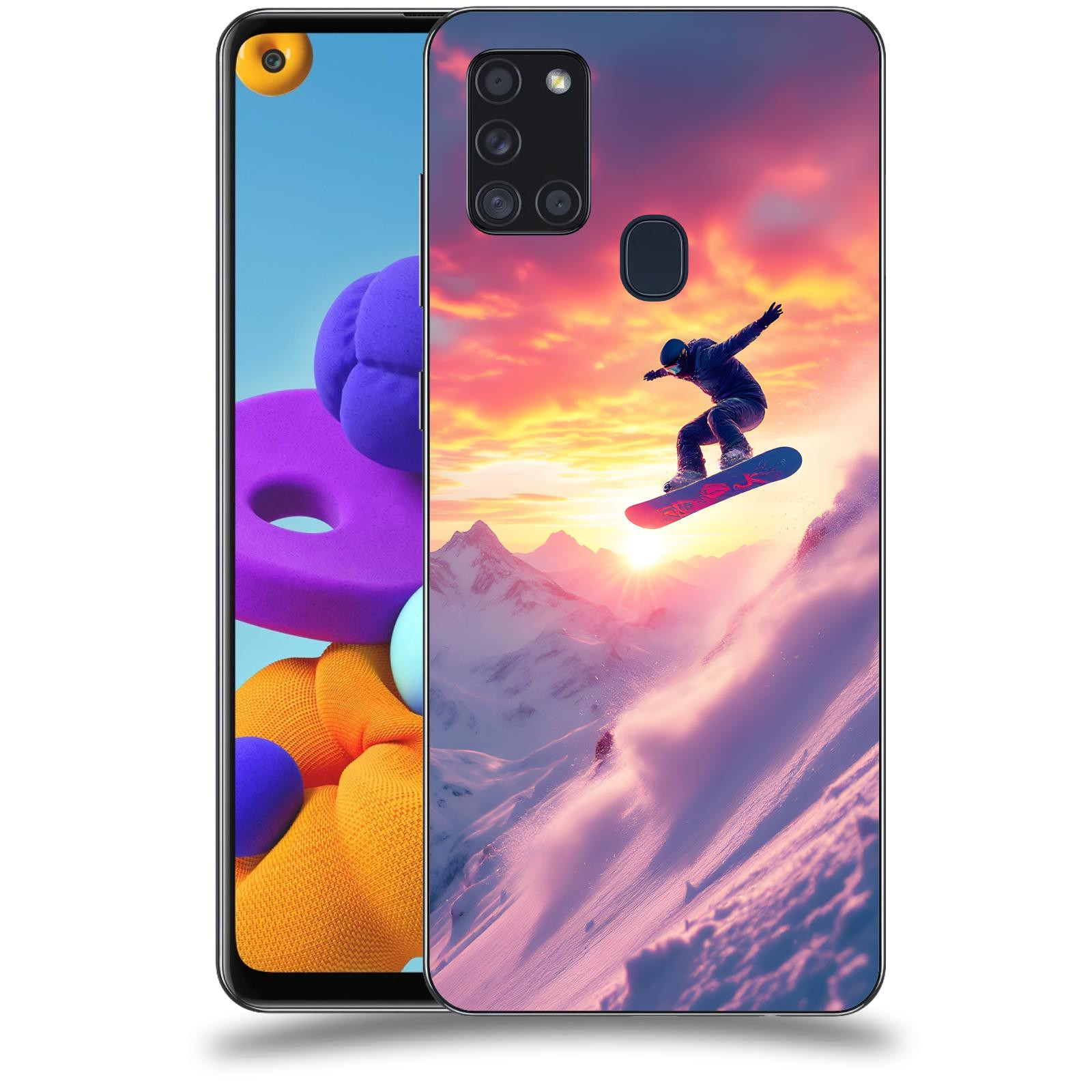 ACOVER Kryt na mobil Samsung Galaxy A21s - Snowboard