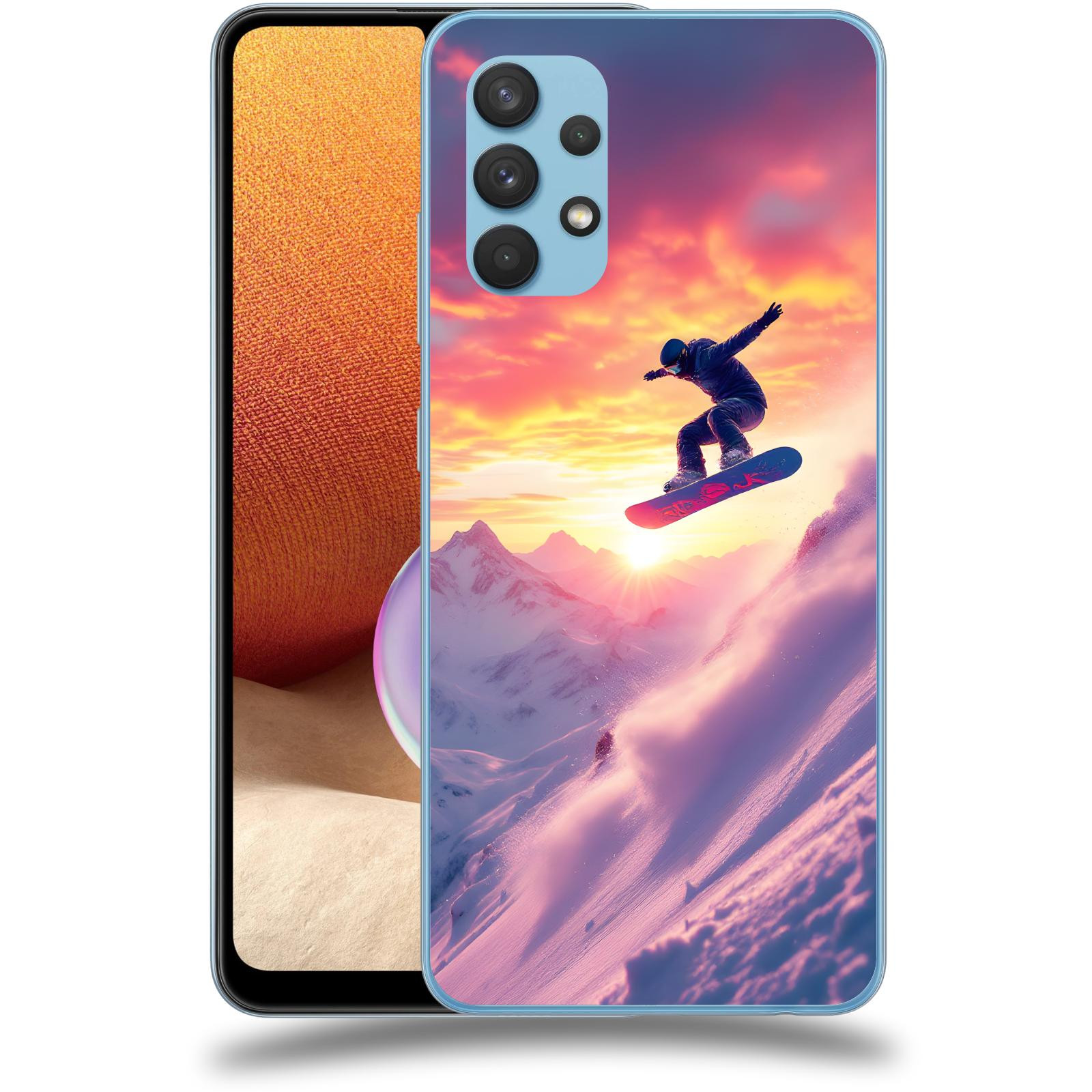 ACOVER Kryt na mobil Samsung Galaxy A32 4G SM-A325F - Snowboard